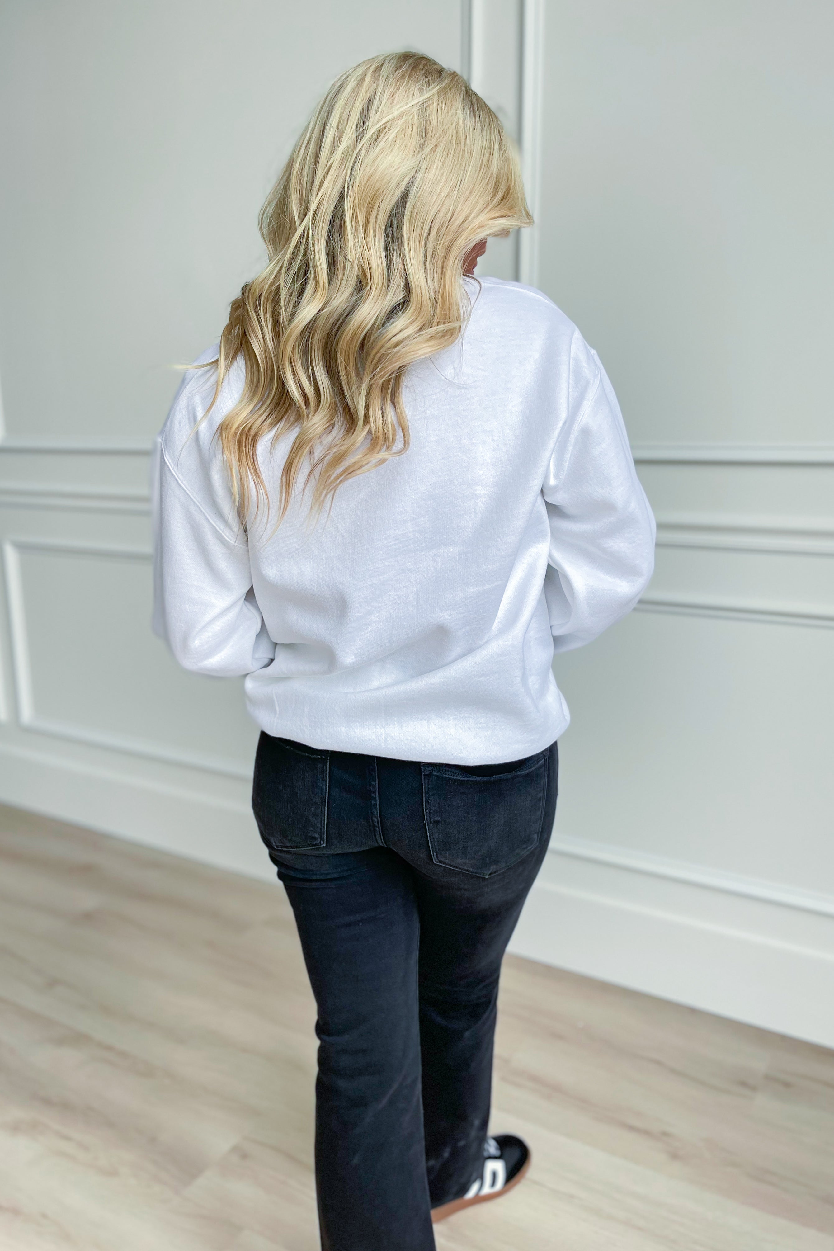 Puff Crew Neck Graphic Sweatshirt - Be You Boutique