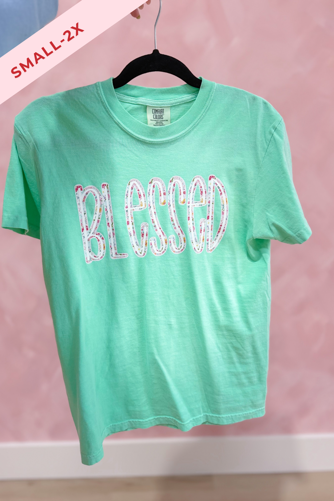 Blessed Floral Graphic T-shirt - Be You Boutique