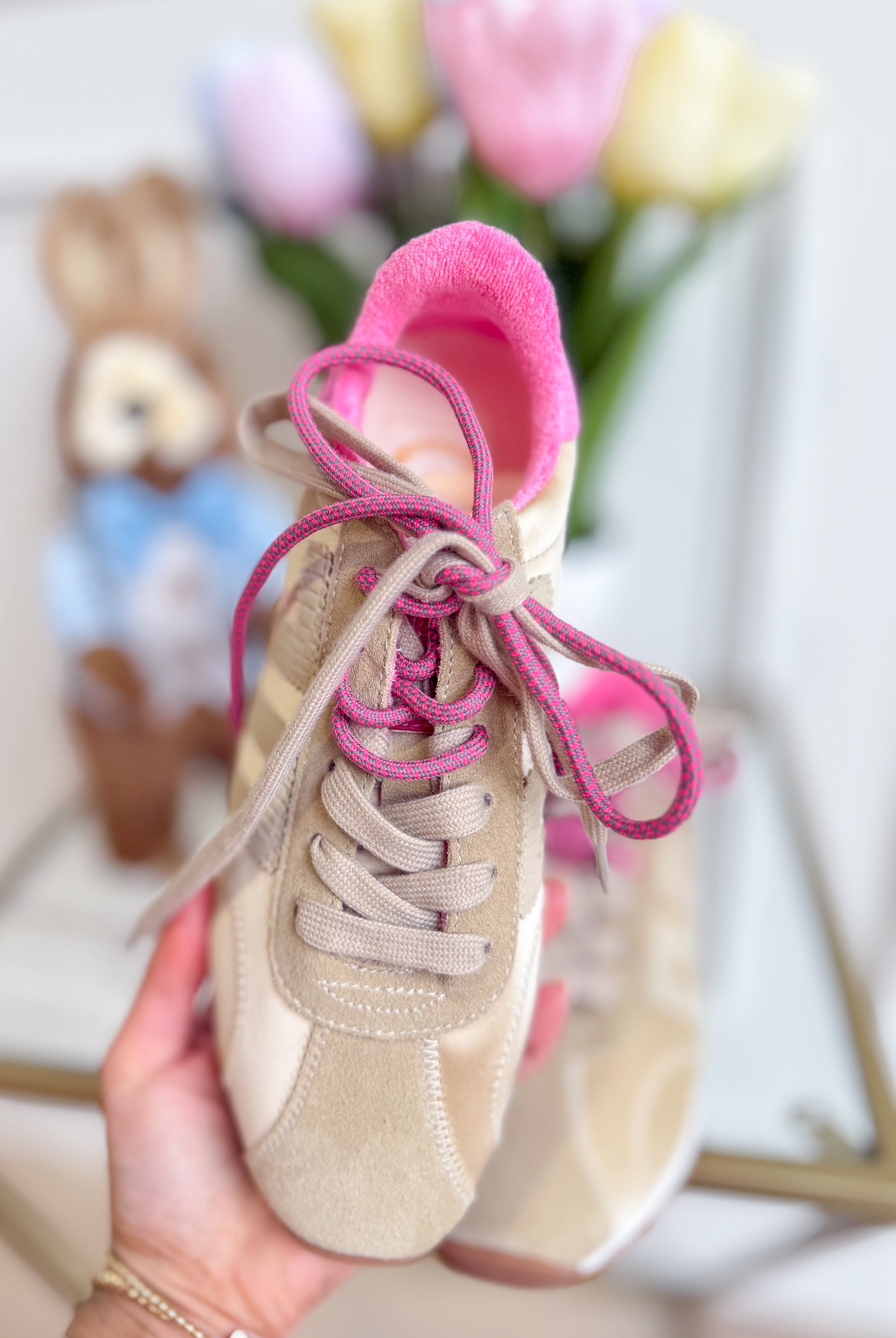 Beige BACK 70 Asian 205 Sneakers with white soles and stylish design, displayed on a plain white background.