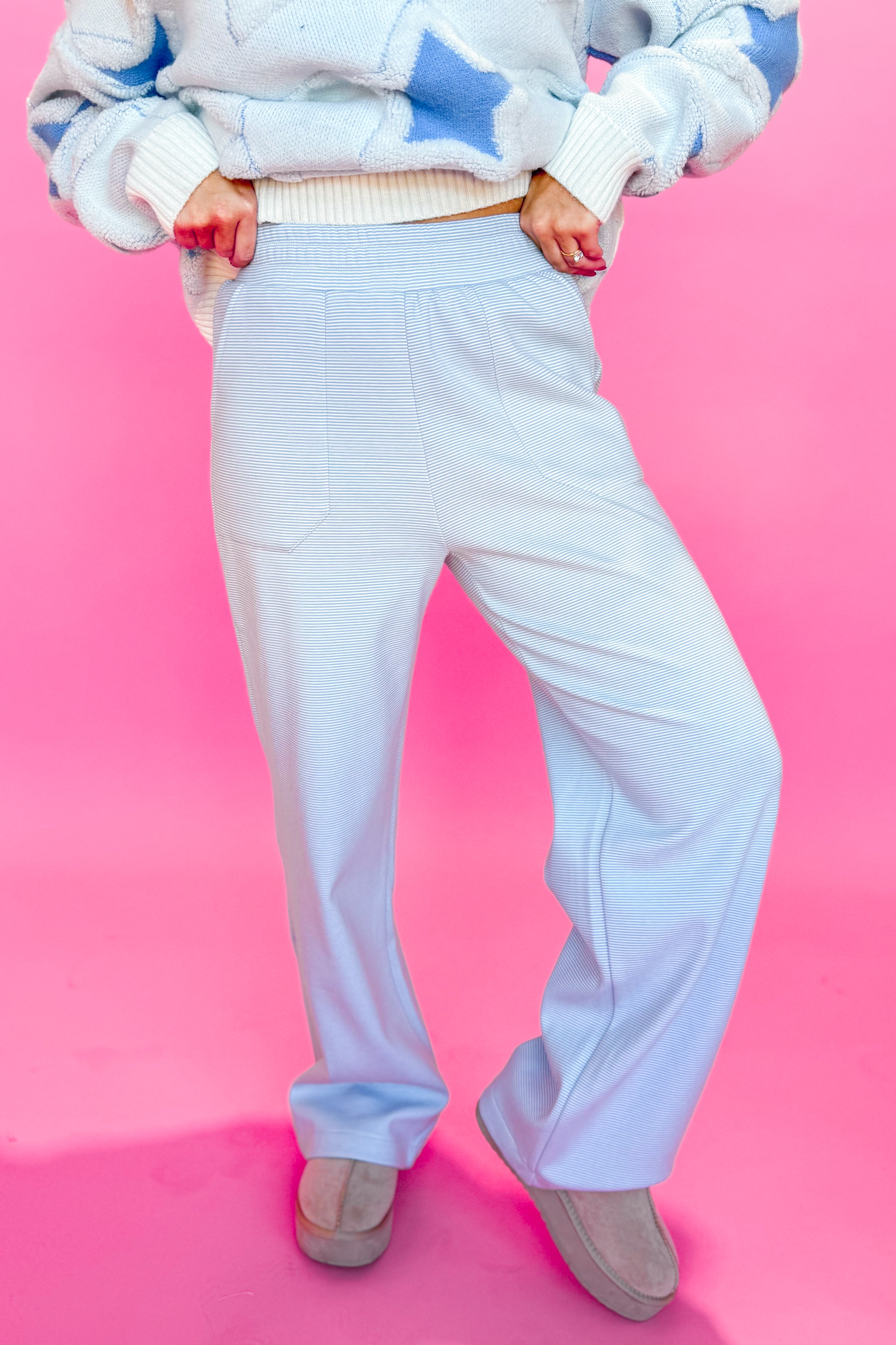 Ella Striped Wide Leg Pant - Be You Boutique