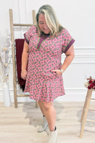 Lindy Abstract Print Collared Dress - Be You Boutique