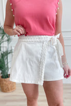 Andrea Braided Side Bow Skort - Be You Boutique