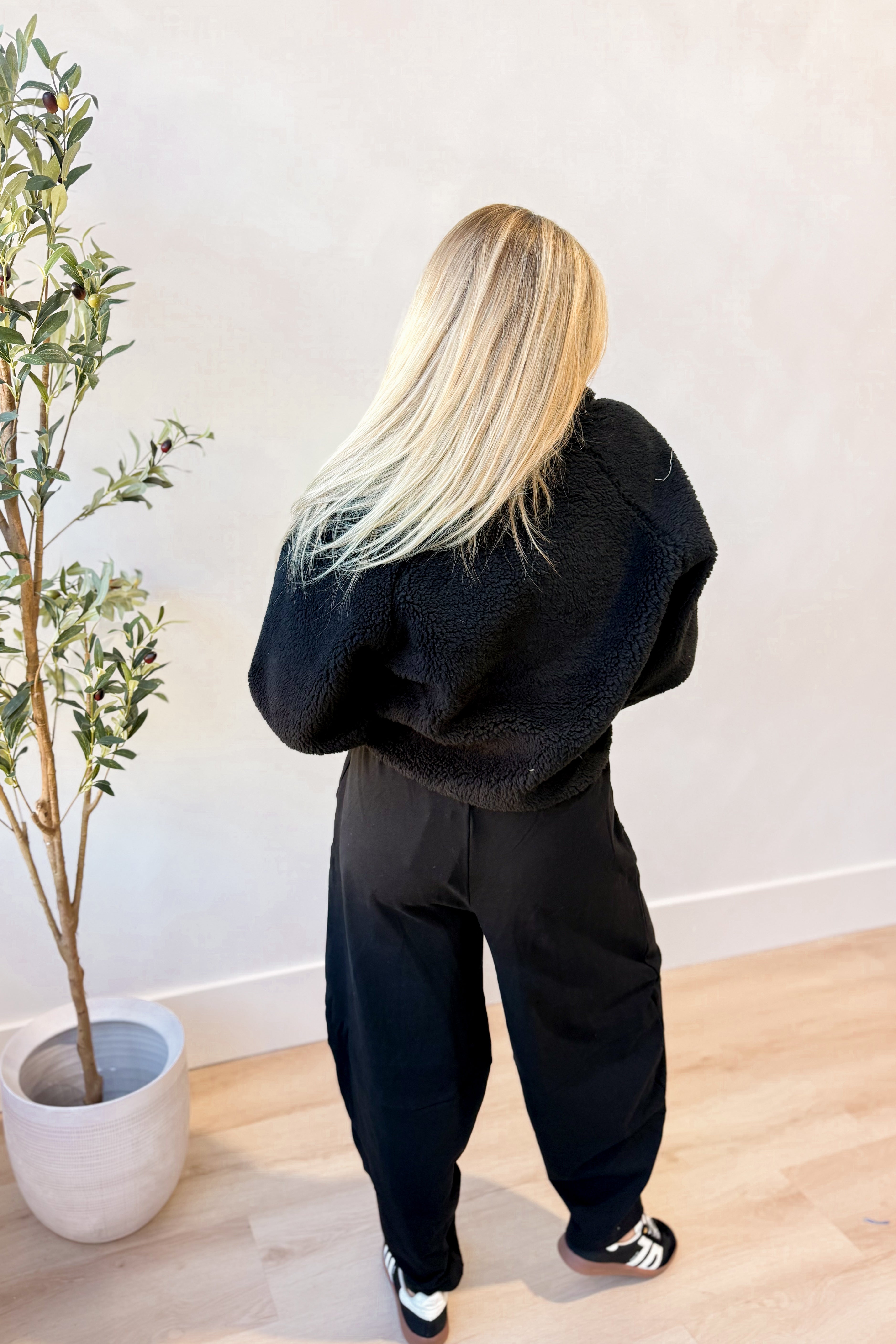 Courtney Sherpa Snap Button Pullover - Be You Boutique