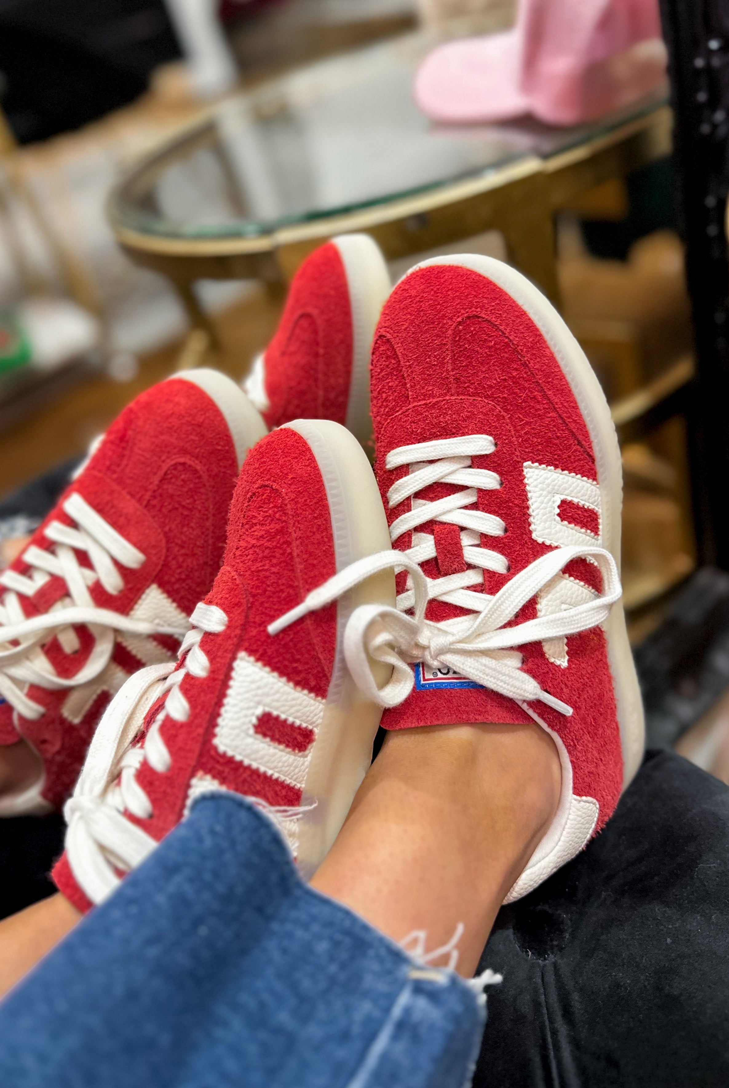 BACK70 Boston 2505 Sneaker - Red - Be You Boutique