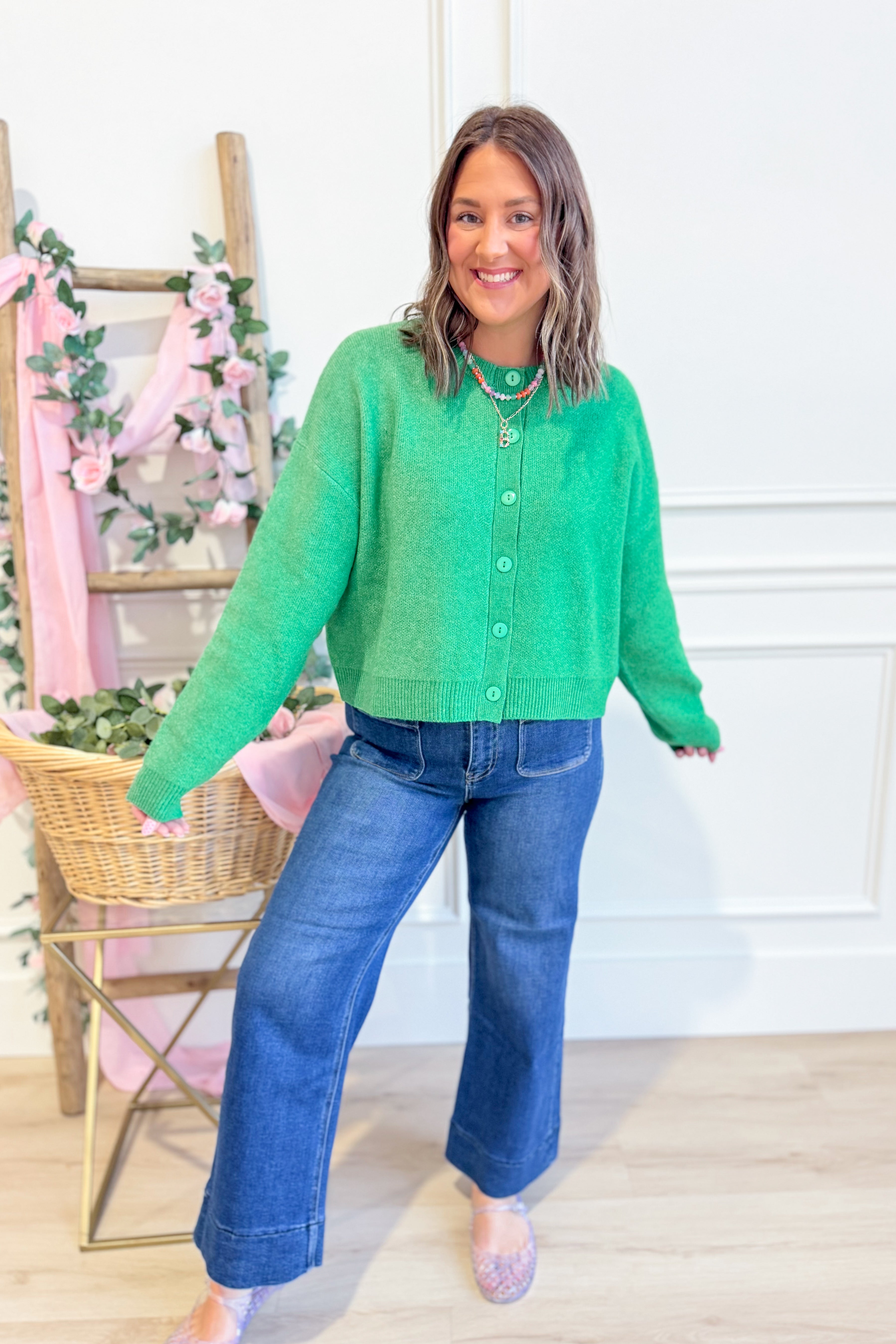 Savanna Ribbed Trim Cardigan - Be You Boutique