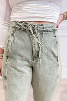 Aiden Mineral Washed Barrel Pant - Be You Boutique