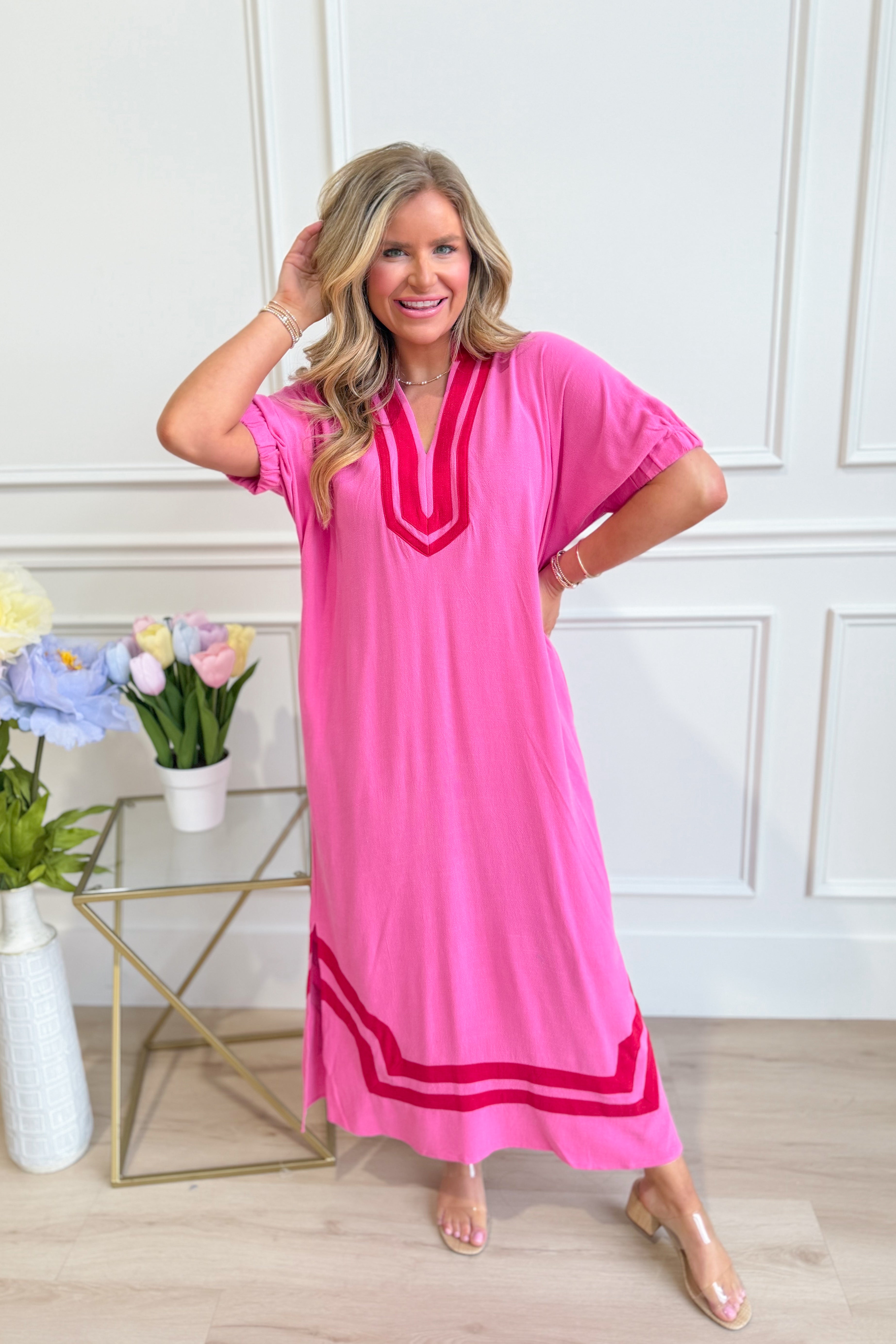 Pamela Raglan Sleeve Midi Dress - Be You Boutique