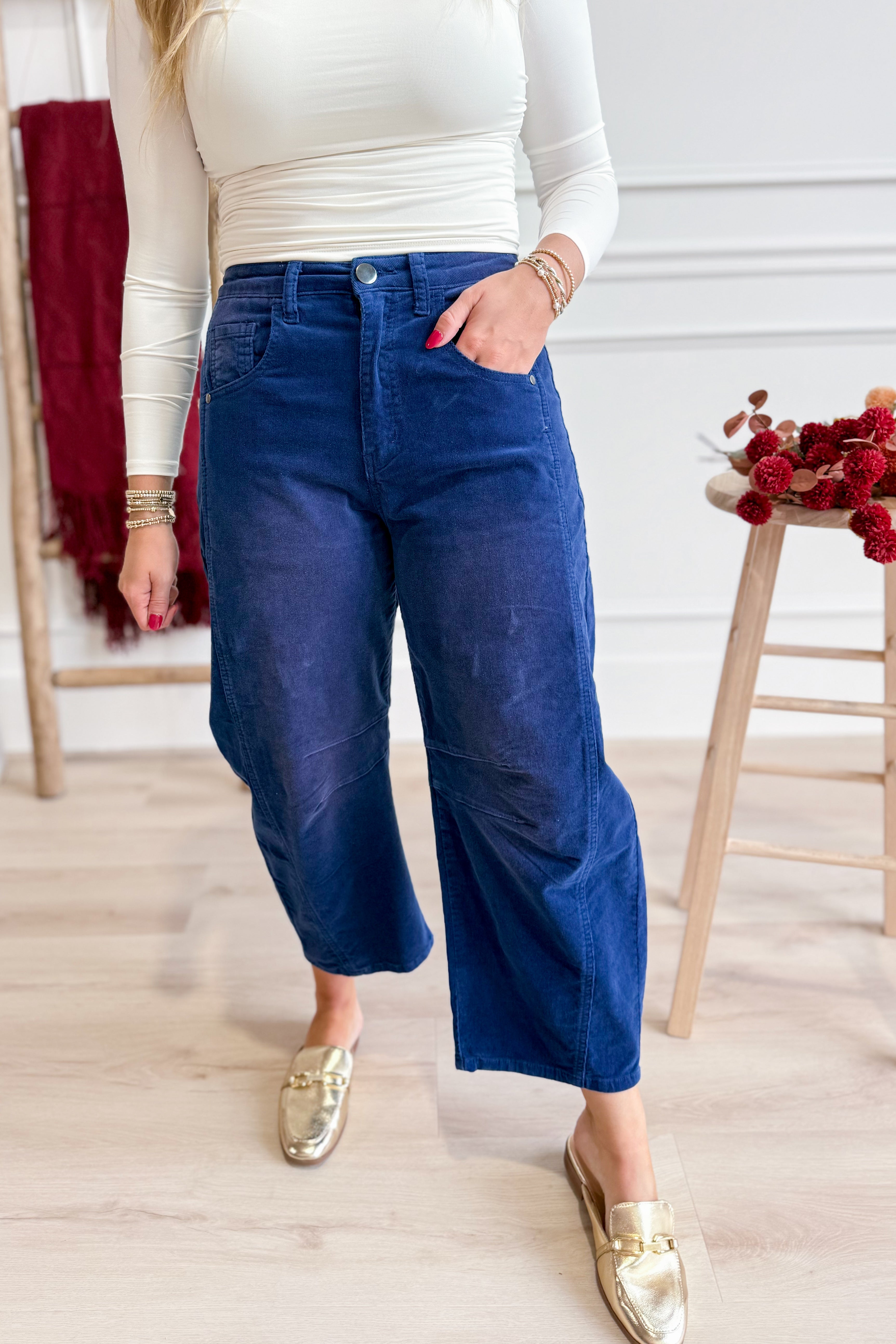 Sam Stretchy Corduroy Pant - Be You Boutique