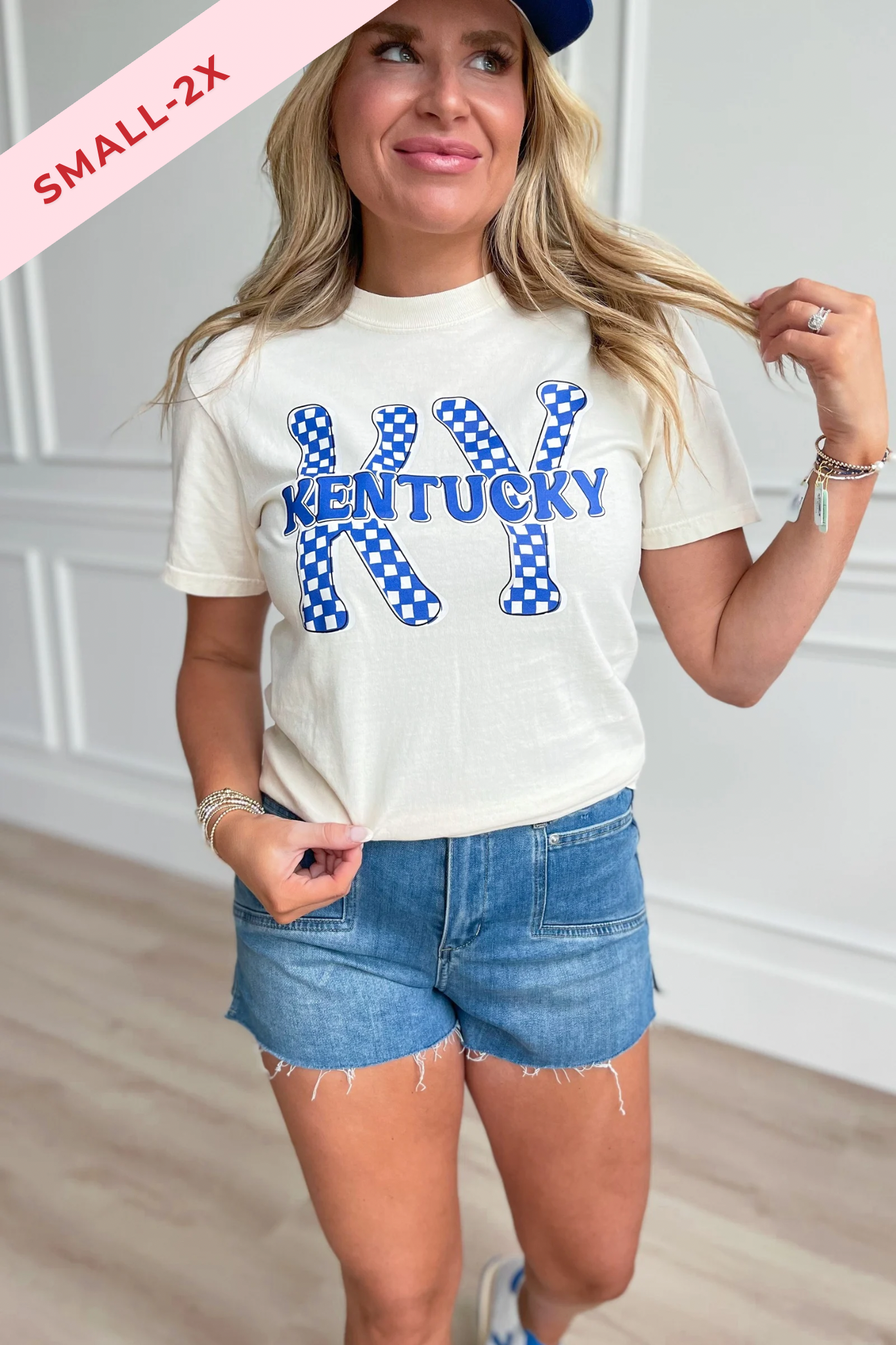 Kentucky Checkered Graphic T-shirt - Be You Boutique