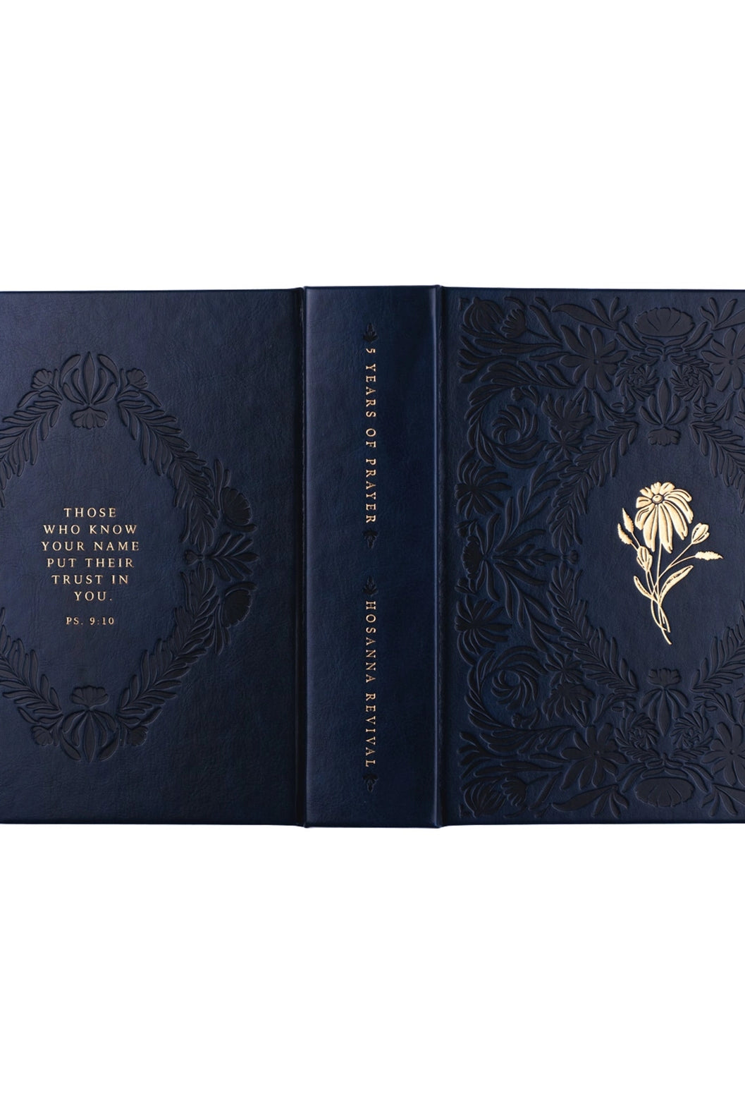 HOSANNA REVIVAL prayer journal titled "One Thing I Ask" with elegant cover design and lined pages for reflection and prayer.