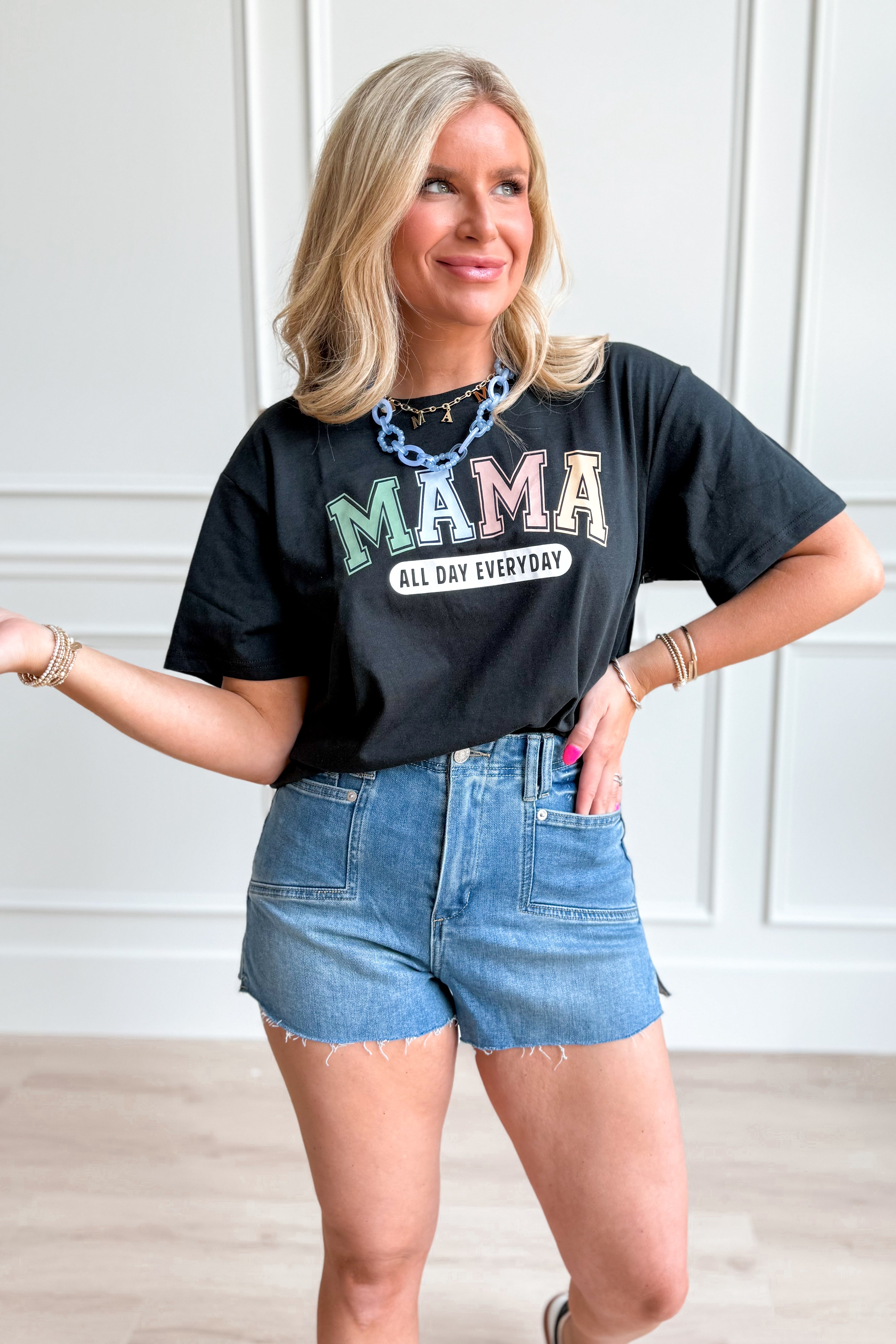 Mama All Day Everyday Graphic T-shirt - Be You Boutique