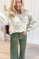 Candice Soft Pleated Floral Top - Be You Boutique