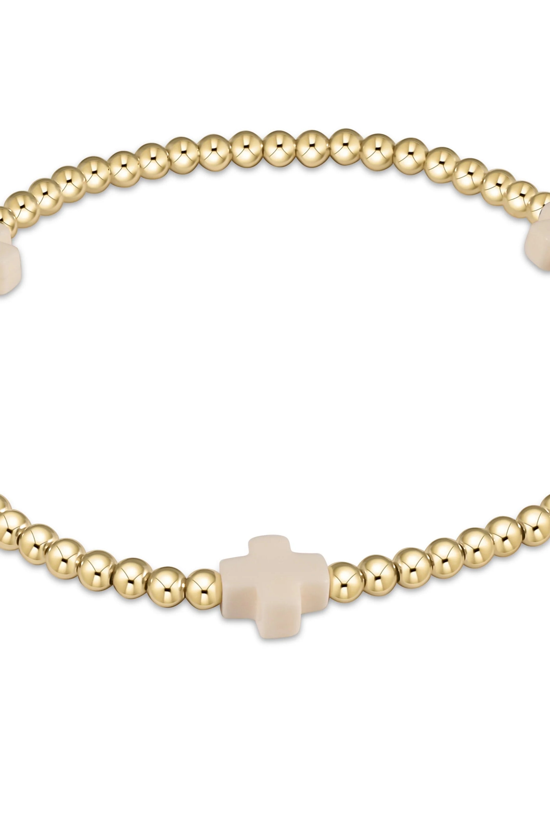 Enewton 3mm Signature Cross Gold Bracelet - Be You Boutique