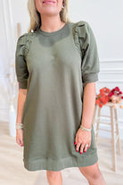 Sylvia Floral Crochet Trim Dress - Be You Boutique