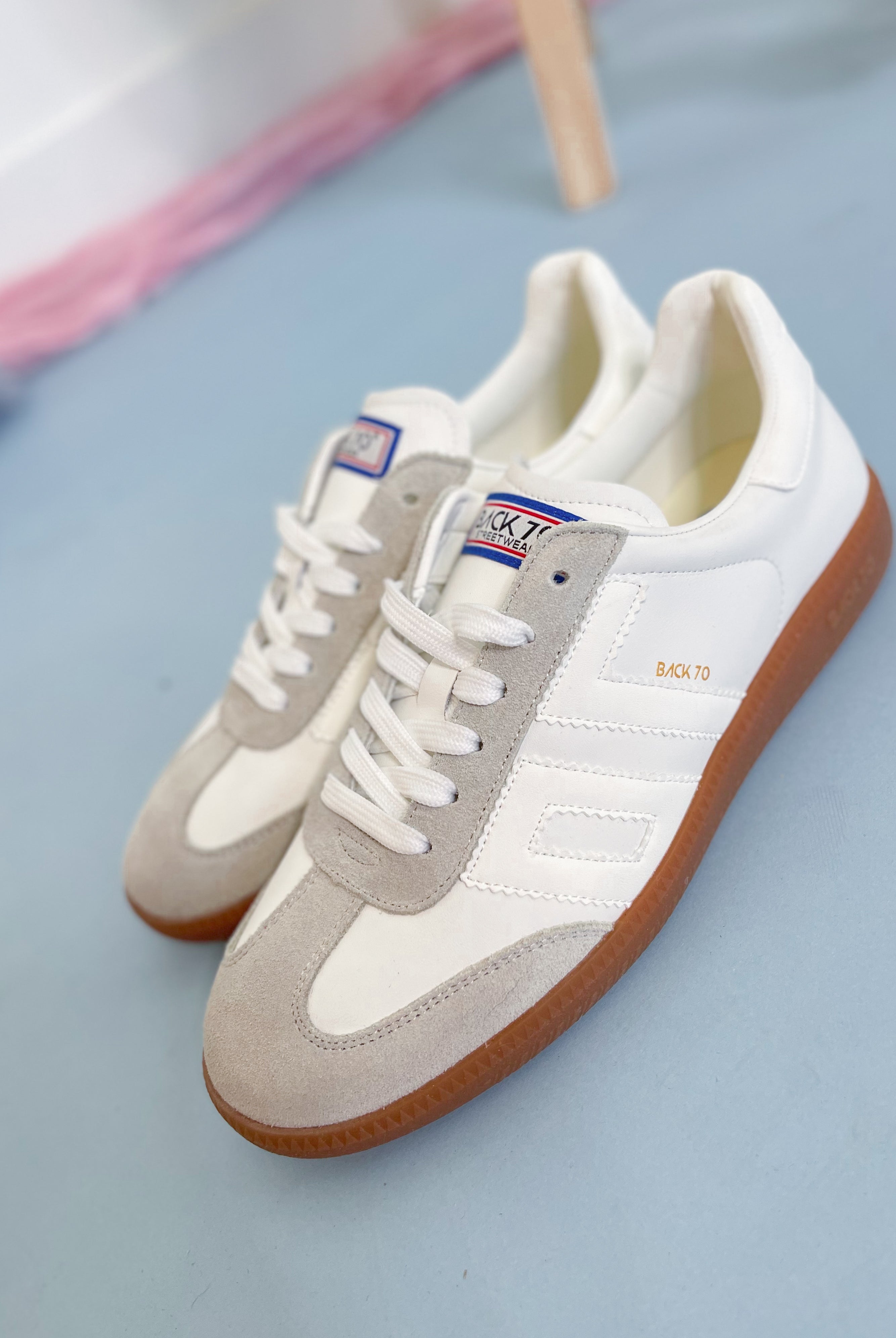 BACK70 Cloud Sneakers in White Ice - Be You Boutique