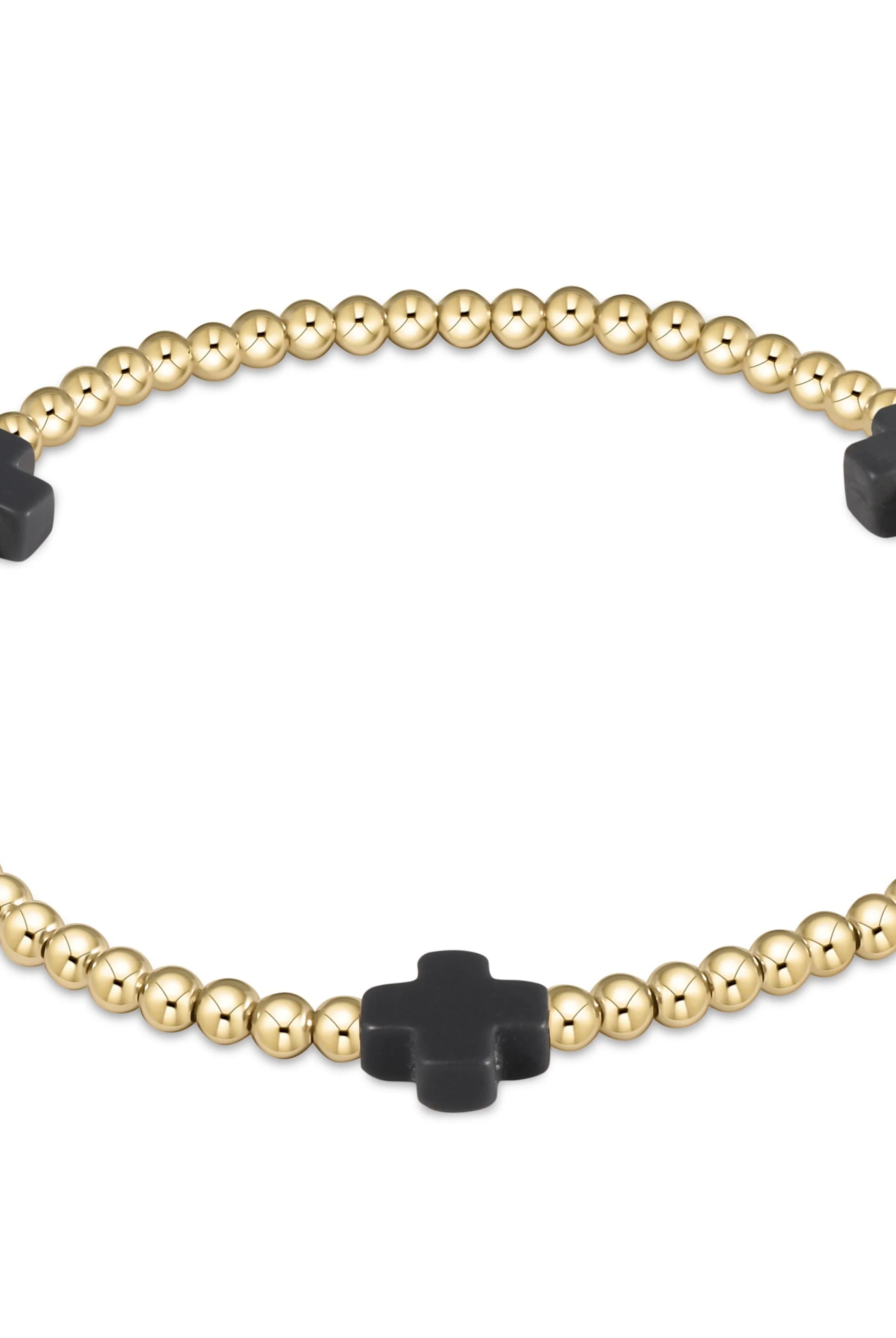 Enewton 3mm Signature Cross Gold Bracelet - Be You Boutique