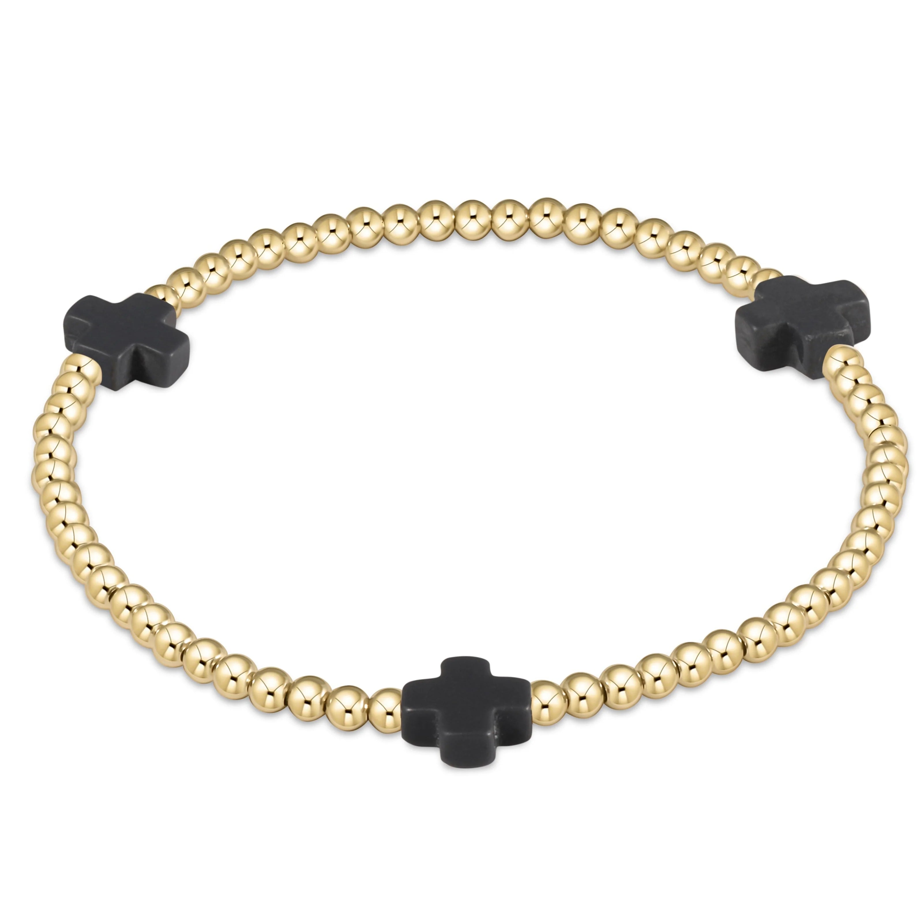 Enewton 3mm Signature Cross Gold Bracelet - Be You Boutique