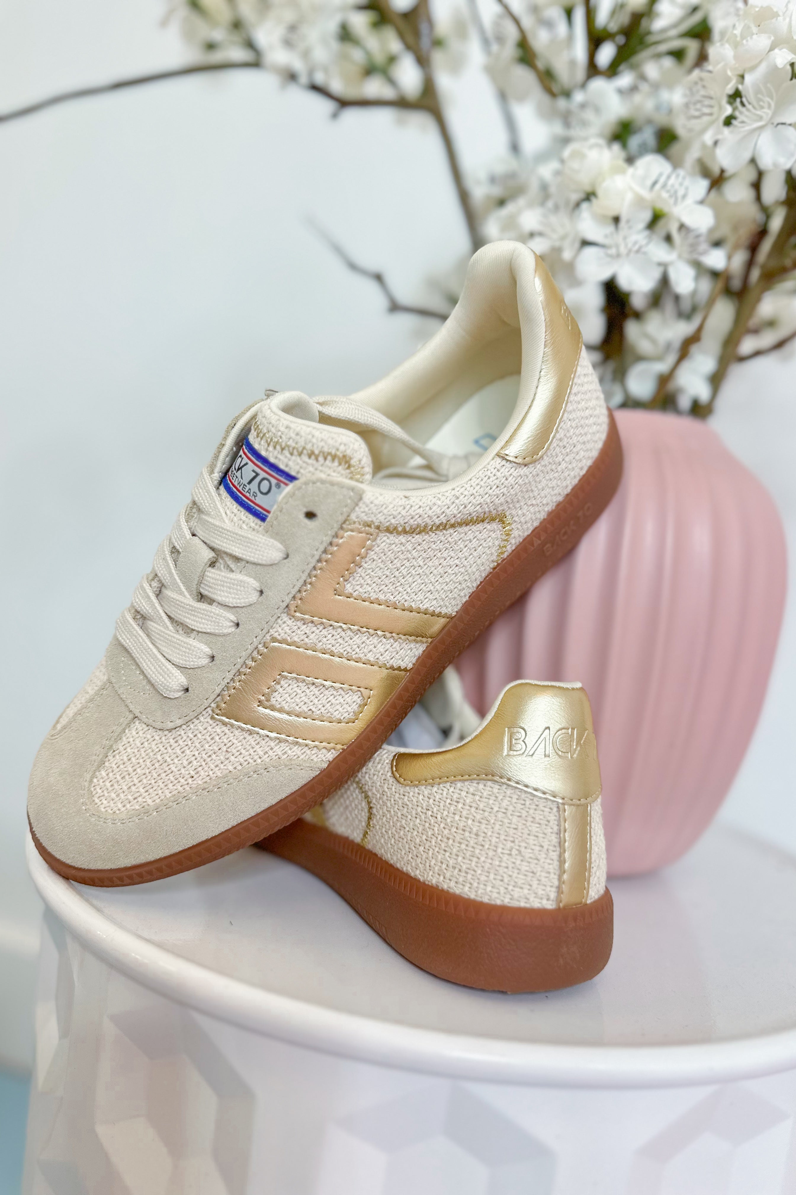 BACK70 IUTA 2512 Sneakers in Gold - Be You Boutique