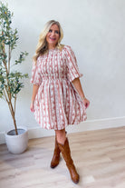 Rhonda Floral Ruffle Trim Dress - Be You Boutique