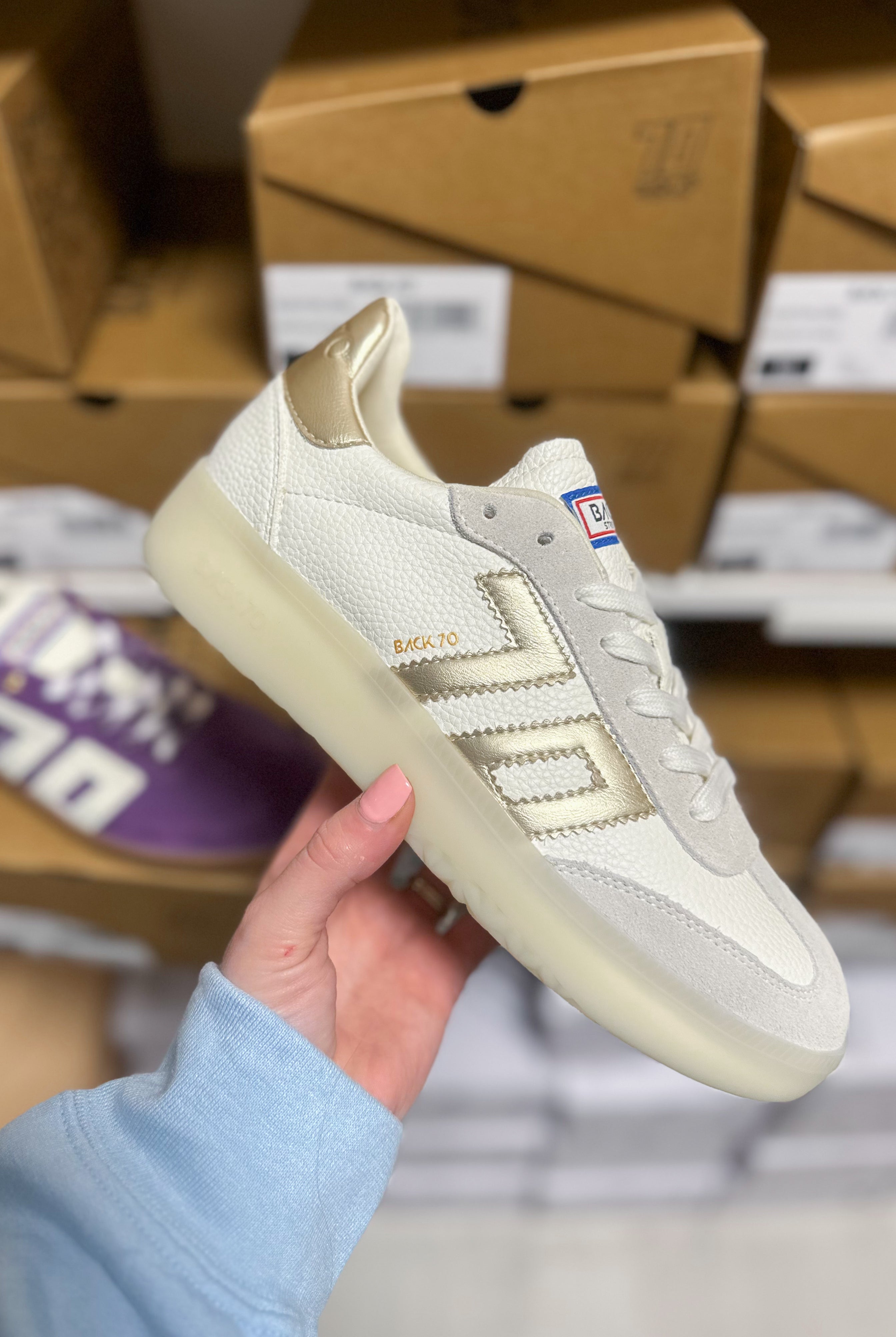 BACK70 Boston 2505 Sneaker in Gold - Be You Boutique