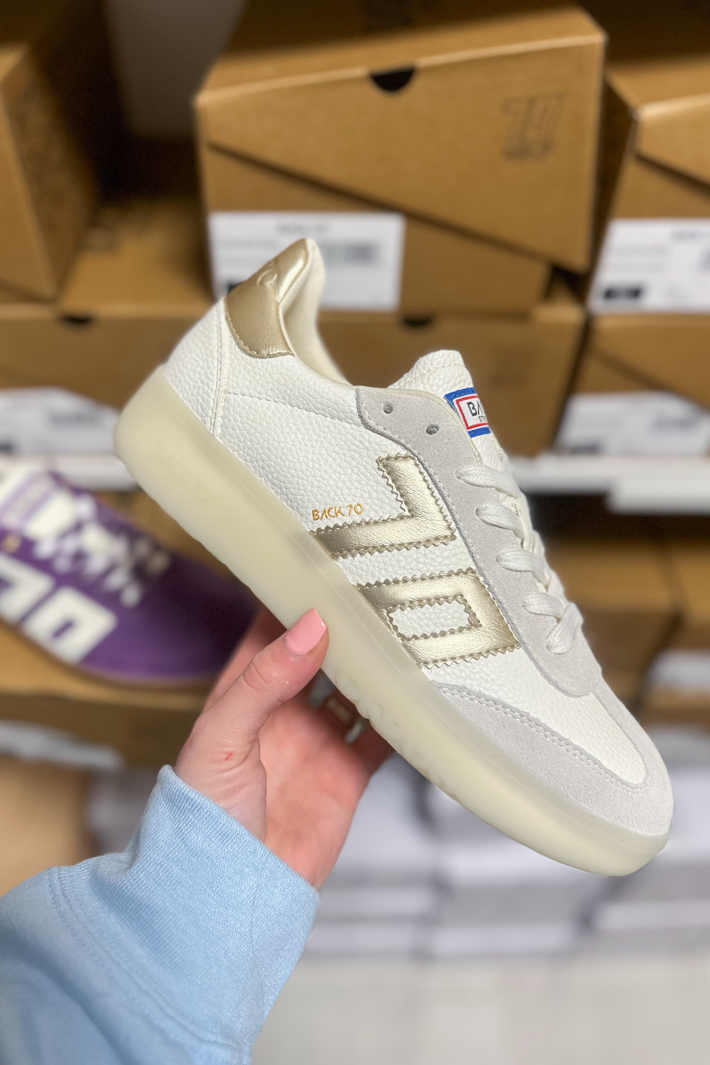 BACK70 Boston 2505 Sneaker in Gold - Be You Boutique