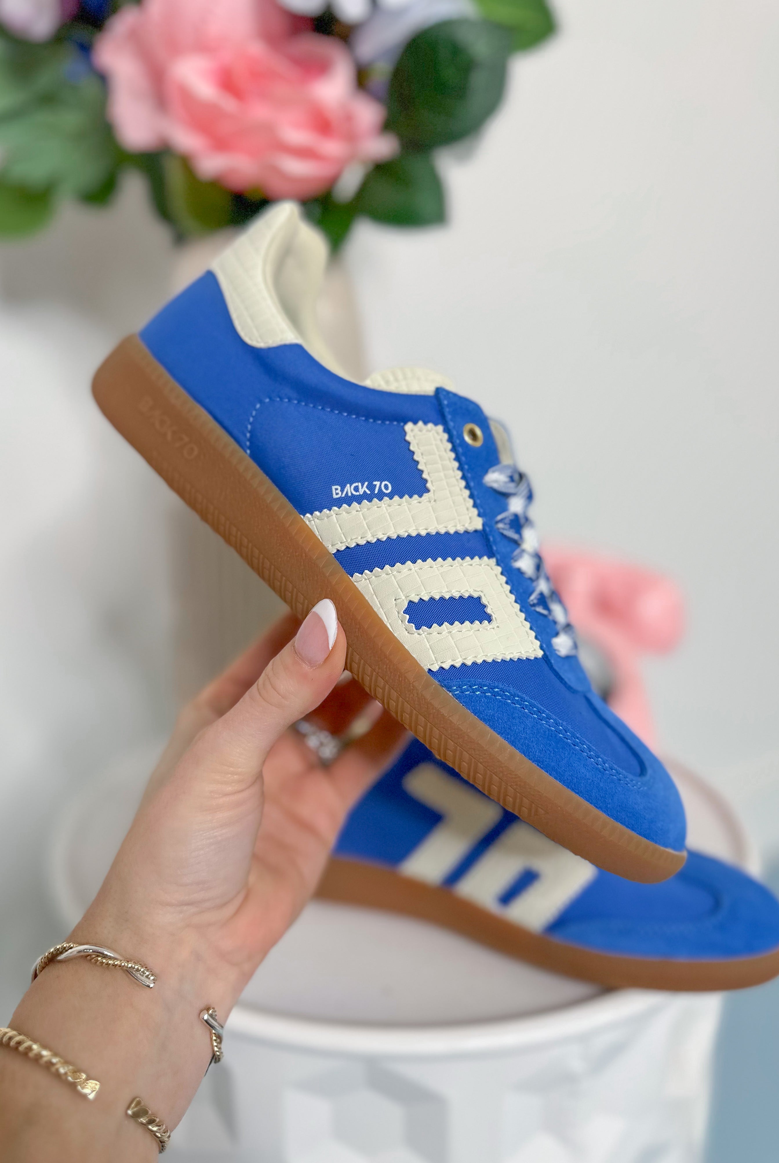 BACK70 Ghost Sneakers in Blue Milk - Be You Boutique