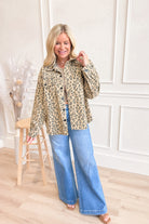Laura Animal Print Collared Shacket - Be You Boutique