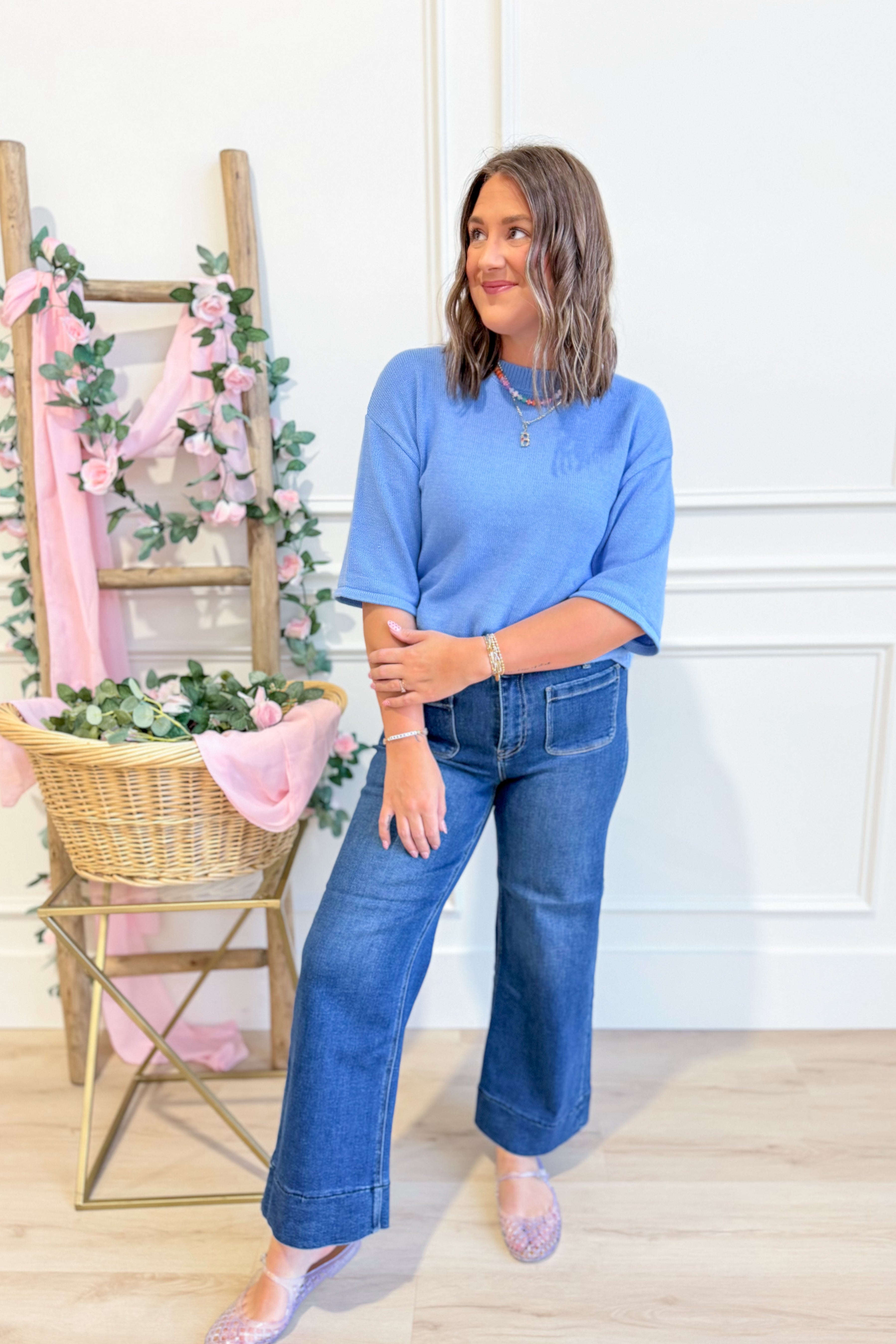 Kayla Basic Sweater Knit Top - Be You Boutique