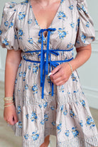 Kelly Floral Puff Sleeve Dress - Be You Boutique