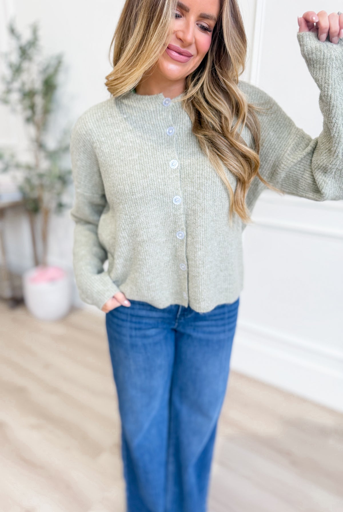 Wishlist Leilah Button Front Sweater Cardigan from the 132 Fall Sweaters collection, featuring a cozy knit design with front buttons.