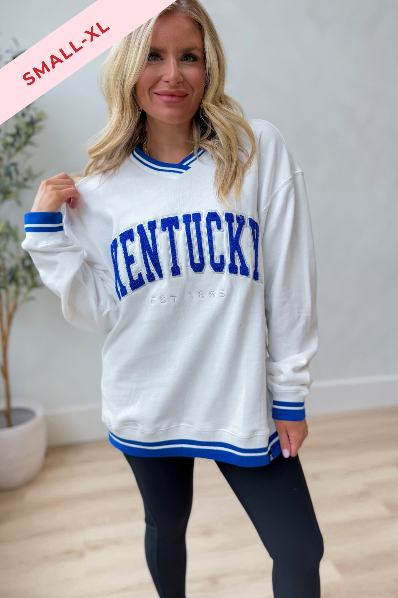 GameDay Social Allen Chenille V Neck Pullover - Be You Boutique