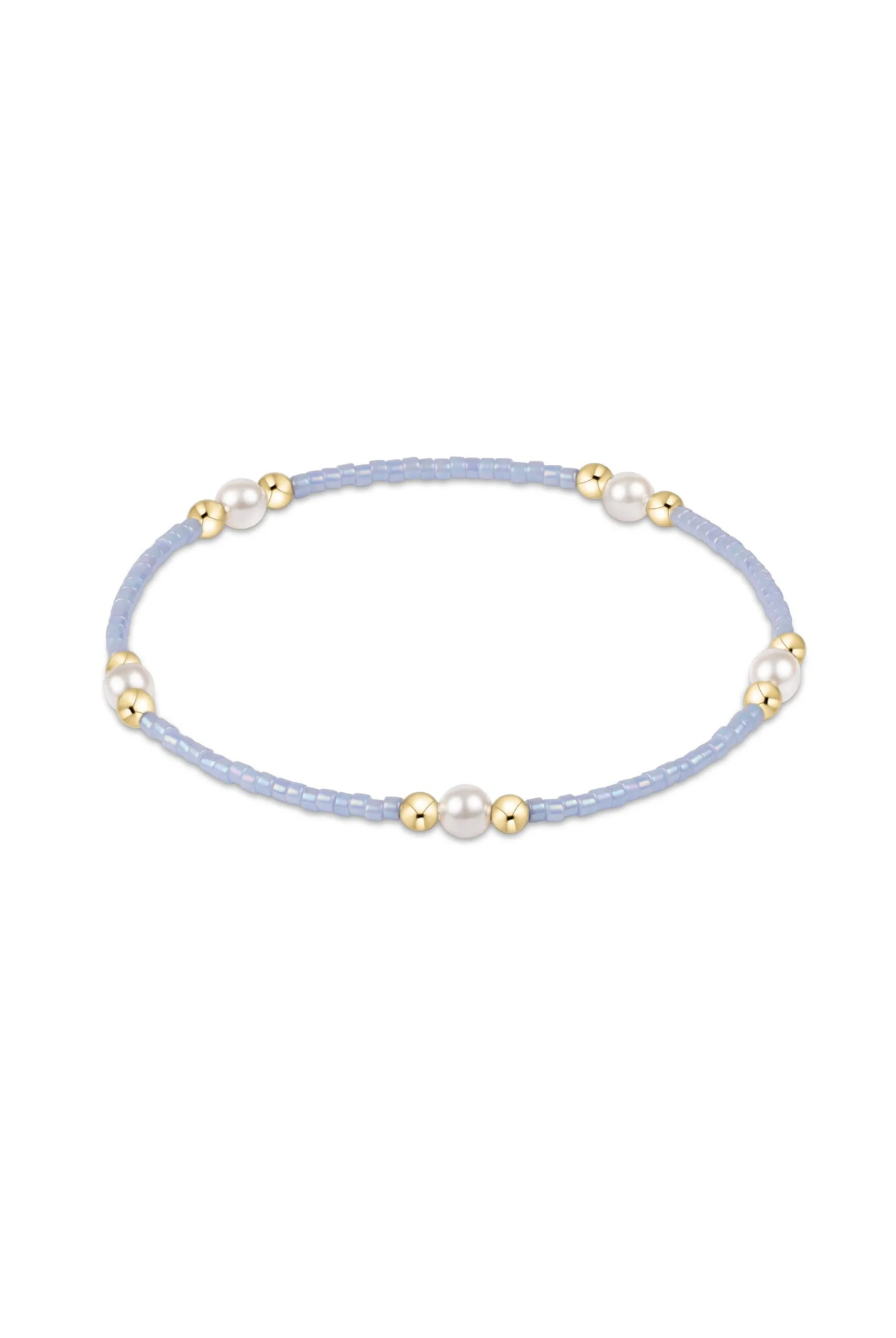 Enewton Ocean Mist Hope Pearl Bracelet featuring lustrous pearls on a delicate chain, suitable for elegant jewelry collection.