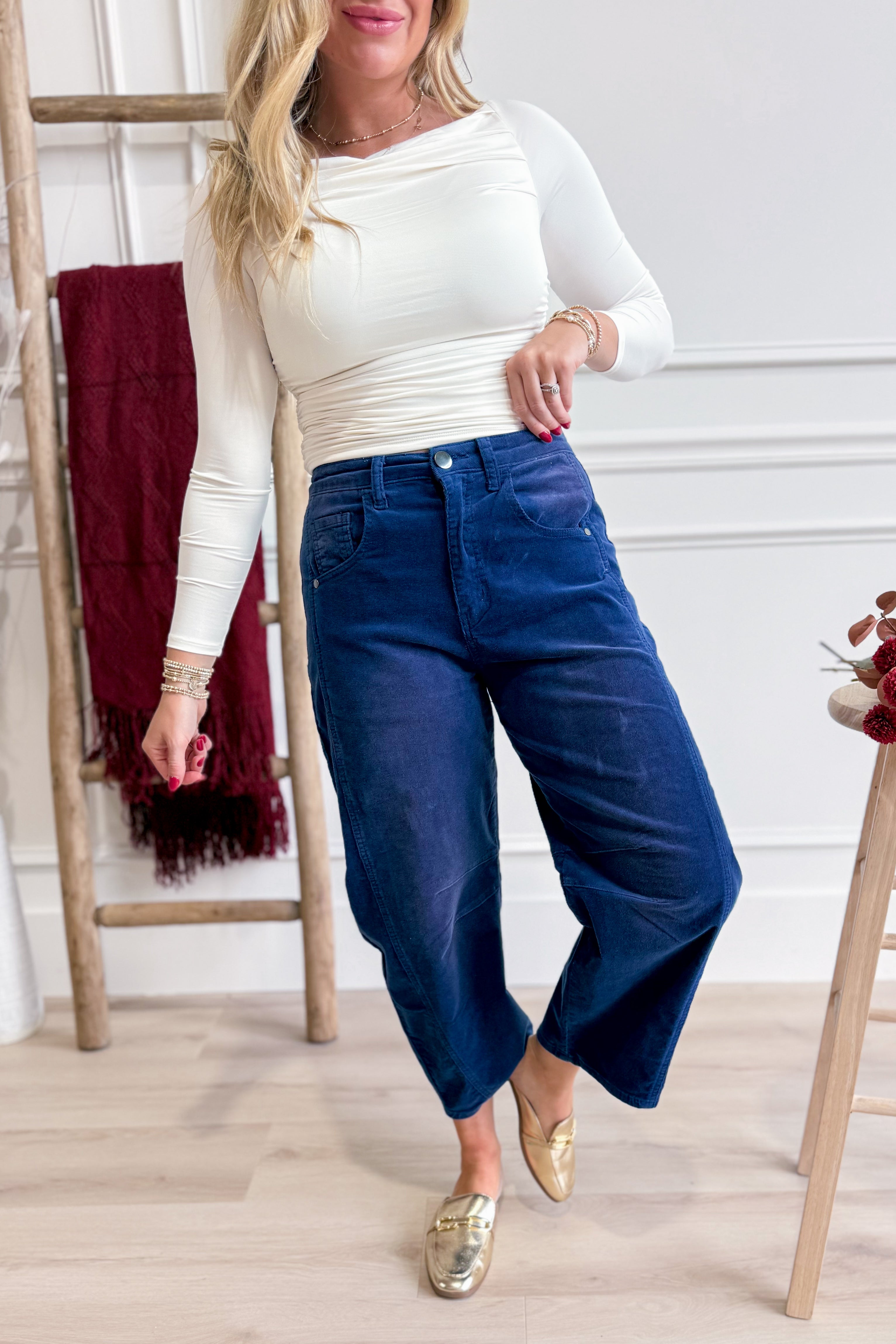 Sam Stretchy Corduroy Pant - Be You Boutique