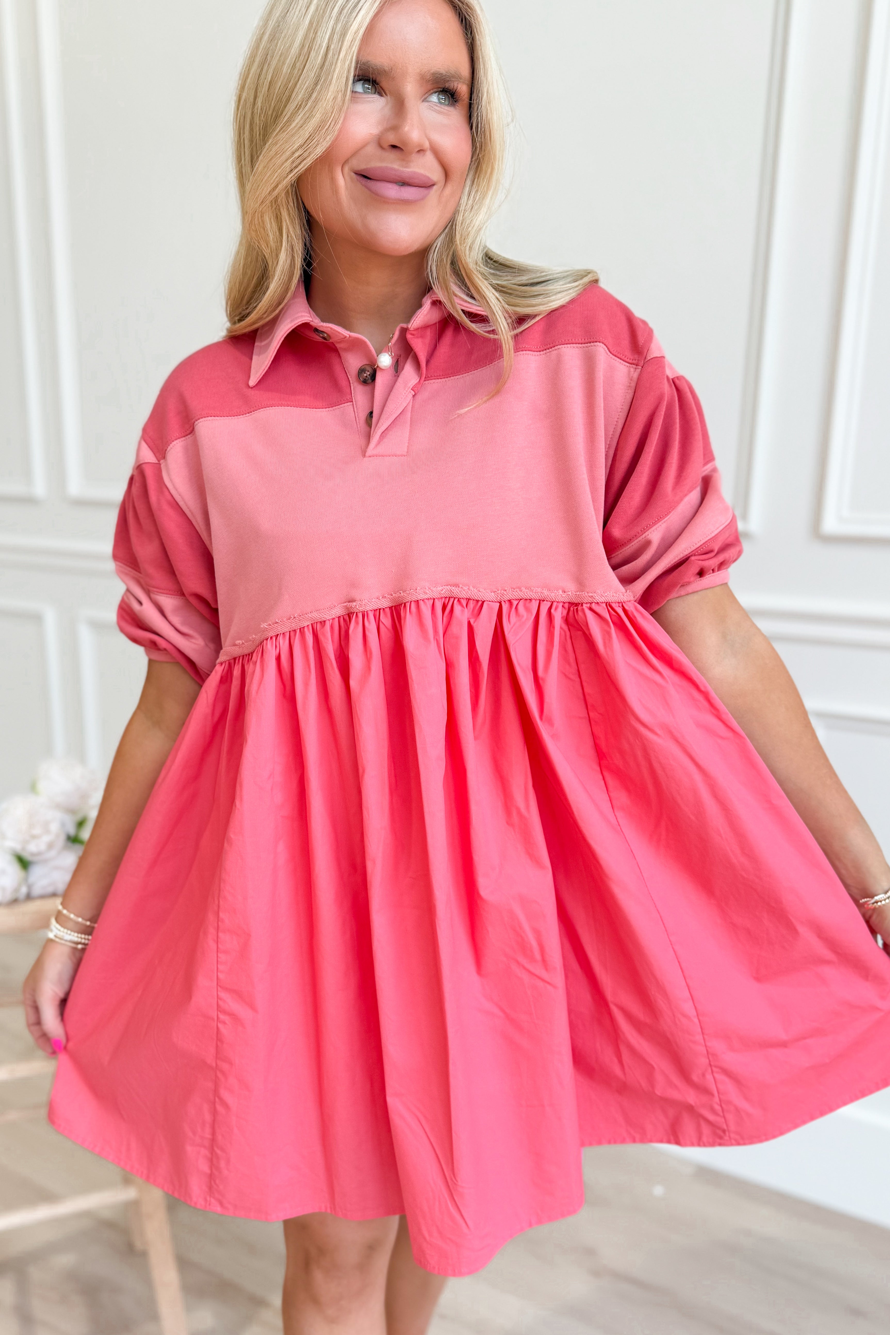 Kate Short Sleeve Mini Dress - Be You Boutique