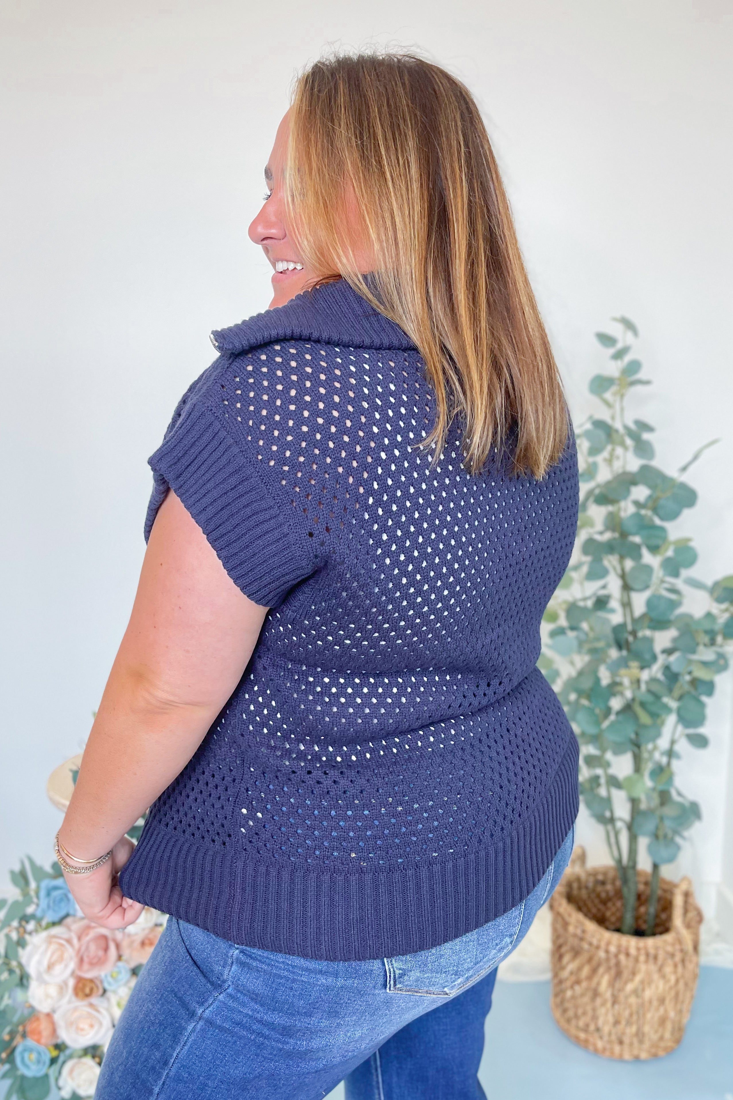 Sheila Collared Drop Shoulder Sweater Top - Be You Boutique