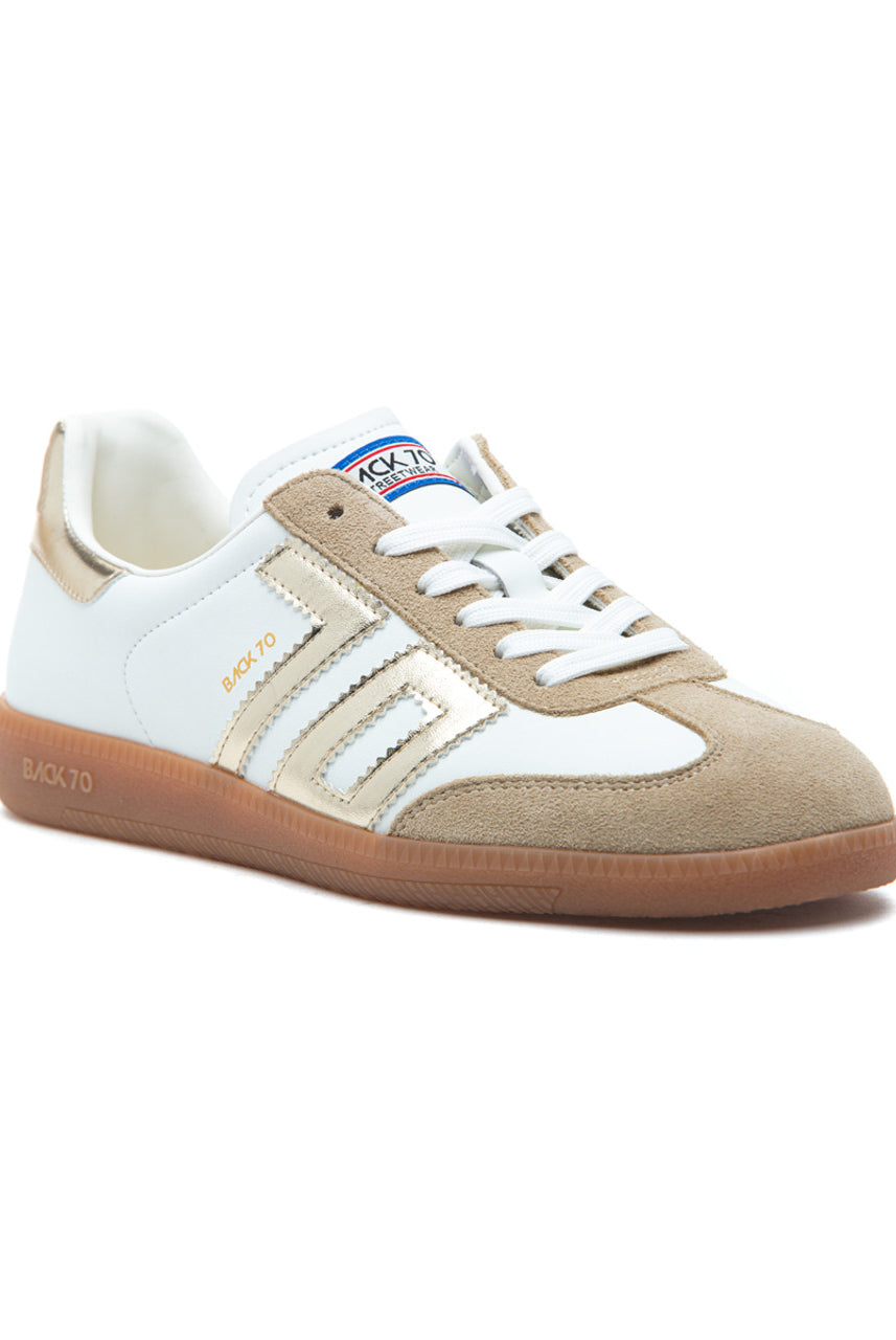 BACK 70 Cloud beige gold sneaker, 205 Sneakers style, featuring cushioned design and trendy beige gold color.
