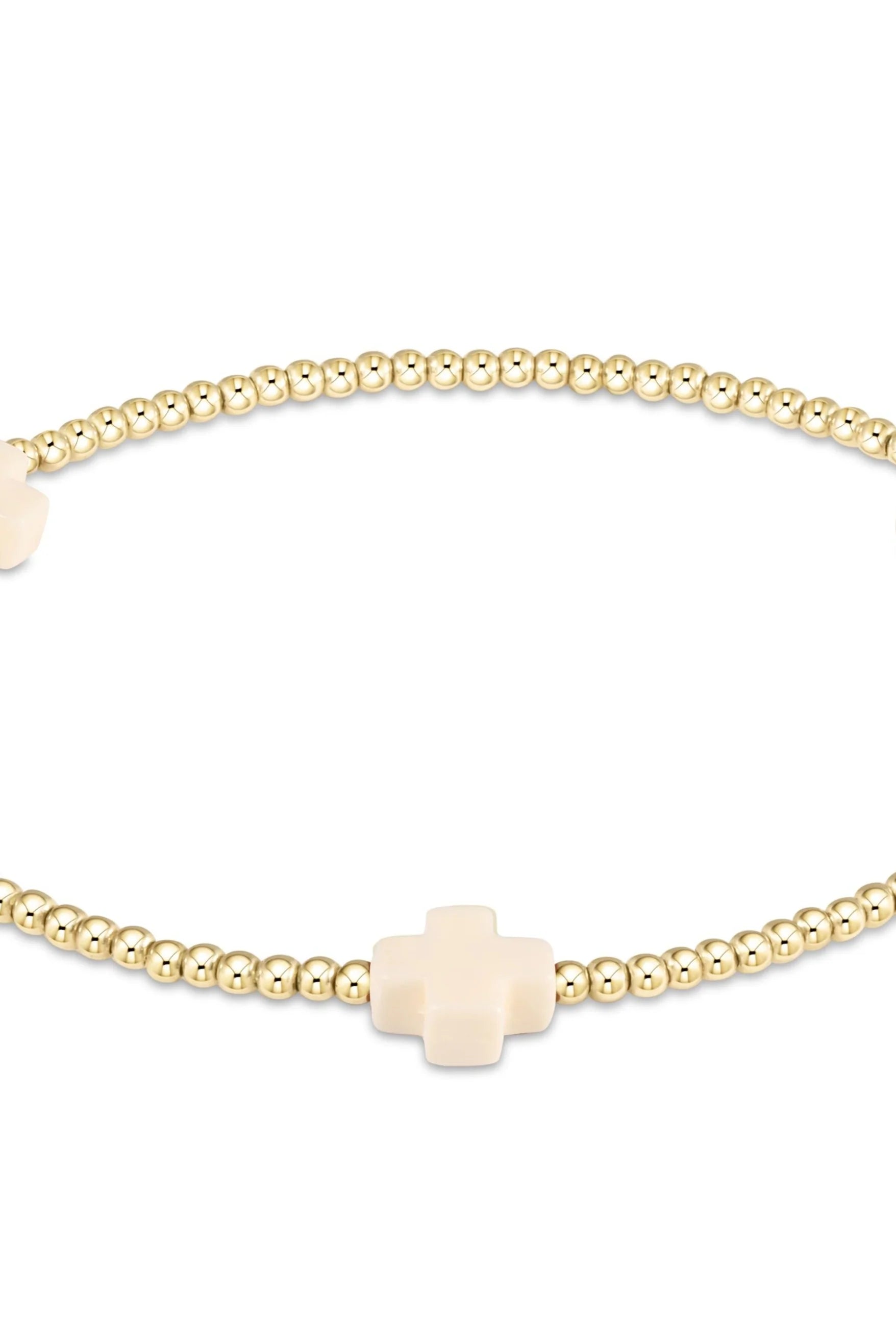 Enewton 2mm Signature Cross Gold Bracelet - Be You Boutique