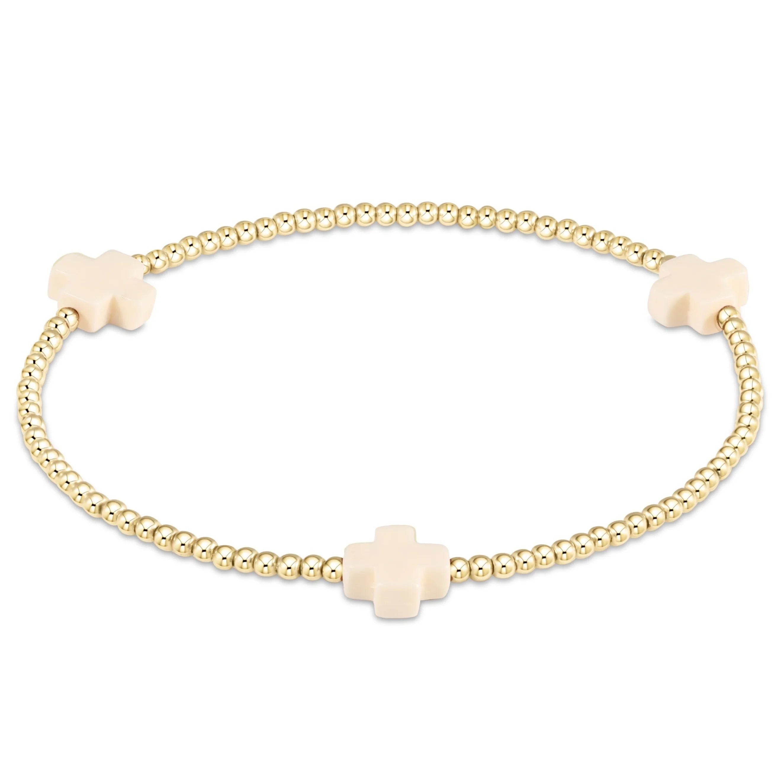 Enewton 2mm Signature Cross Gold Bracelet - Be You Boutique