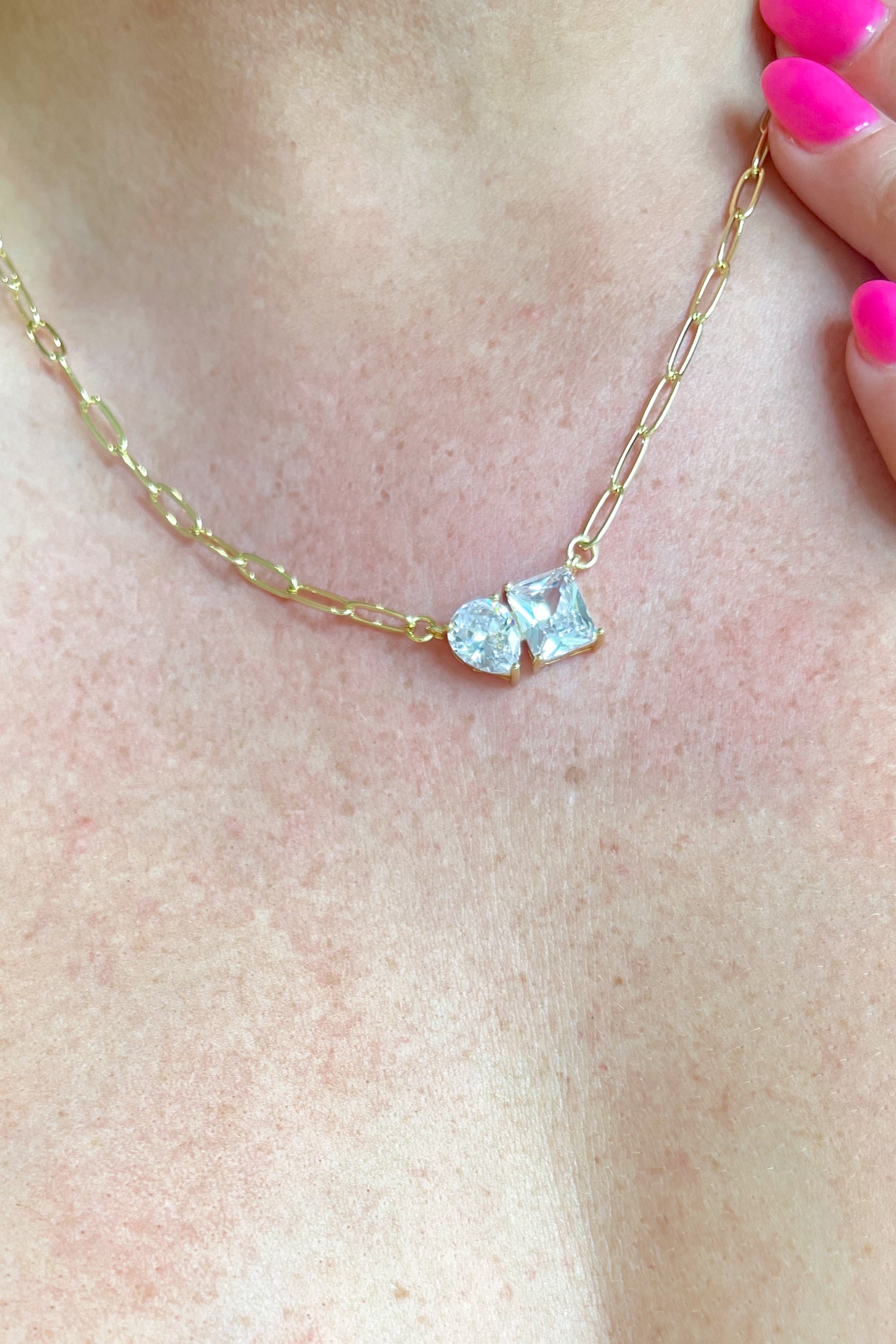 Treasure Jewels Double Harmony Gold Necklace - Be You Boutique