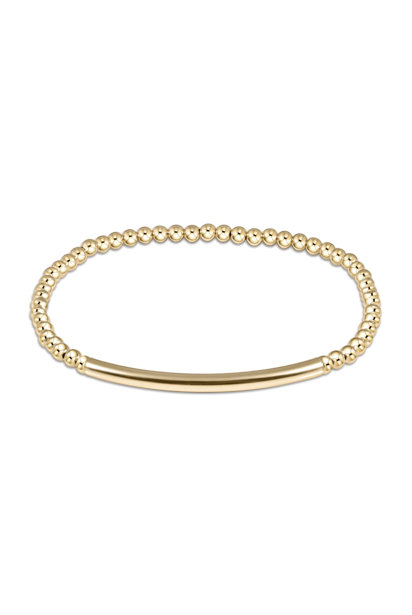 Enewton 3mm Classic Gold Smooth Bliss Bar Bracelet - Be You Boutique