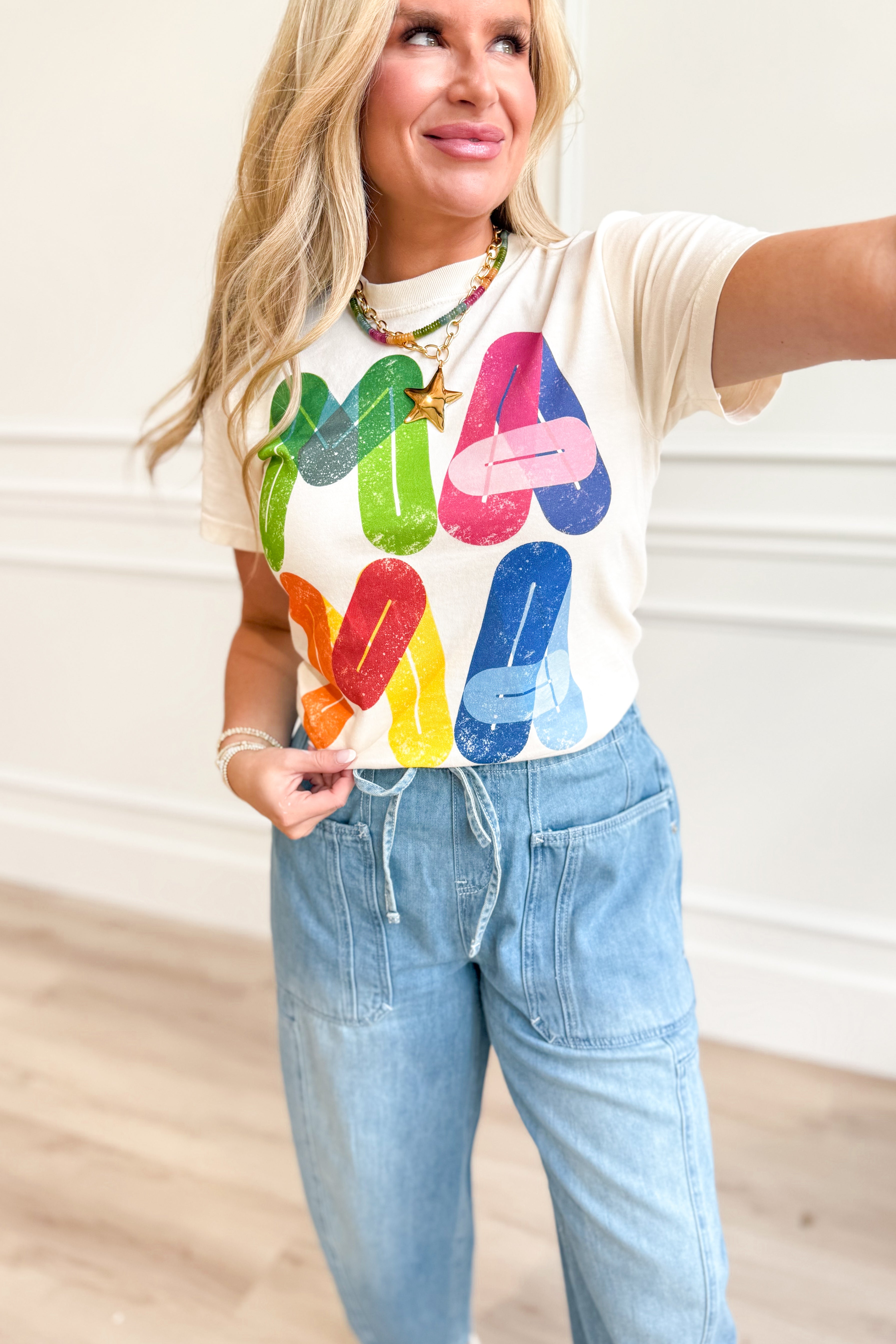 Bright and Cheerful Mama Graphic T-Shirt - Be You Boutique