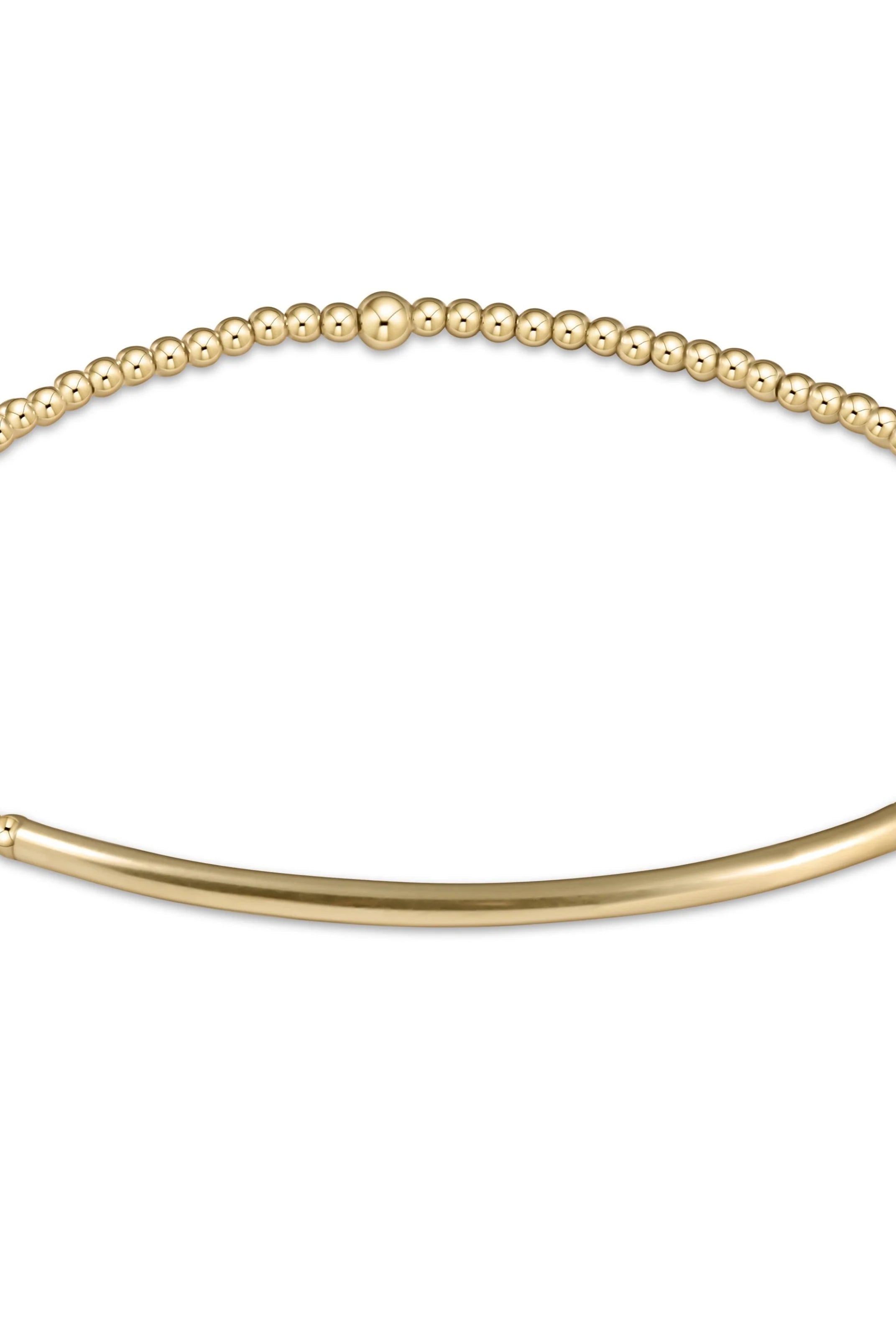 Enewton 2mm Classic Gold Bliss Bar Bracelet - Be You Boutique