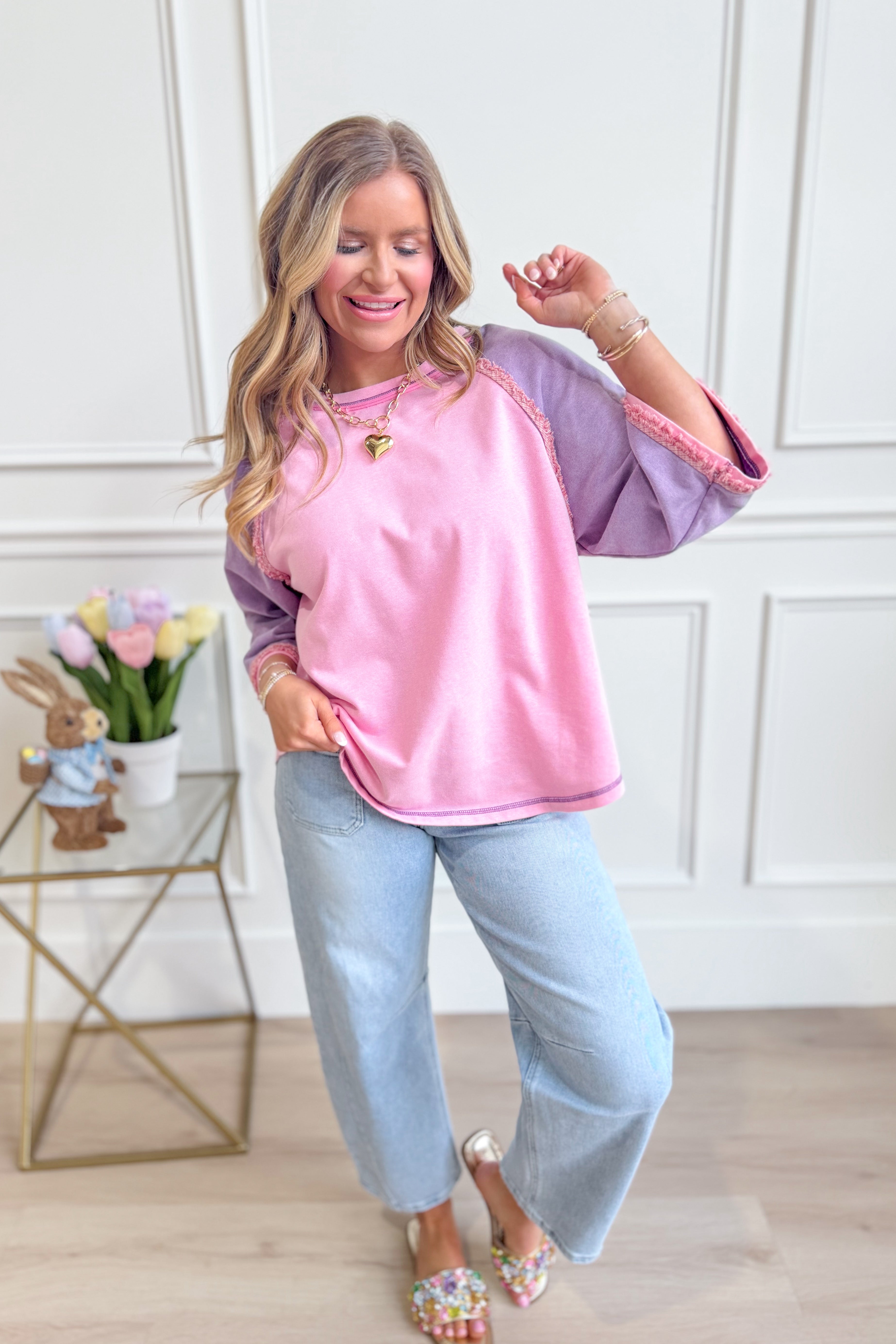 Emmie Two Toned Top - Be You Boutique