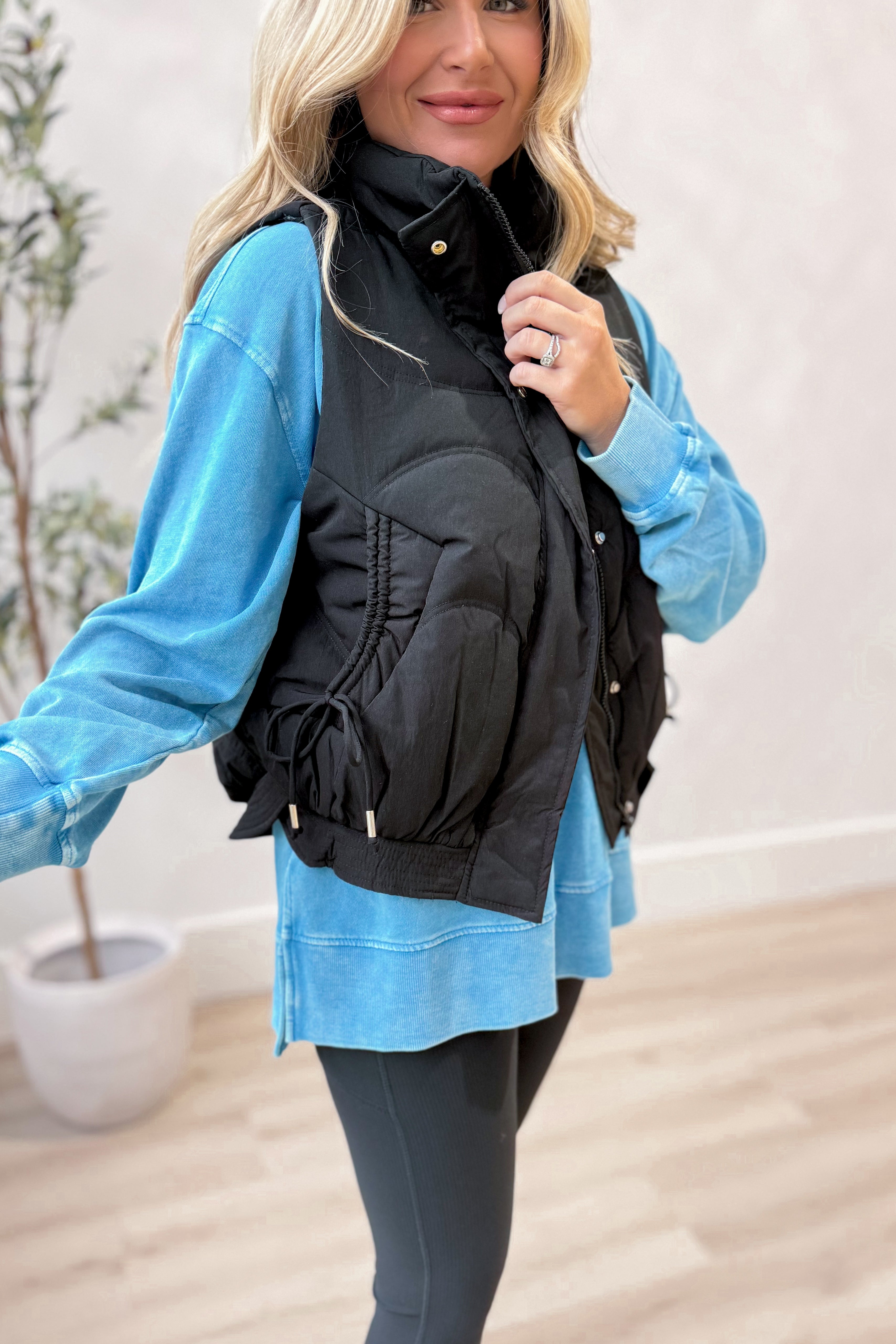 Abby Quilted Puffer Vest - Be You Boutique