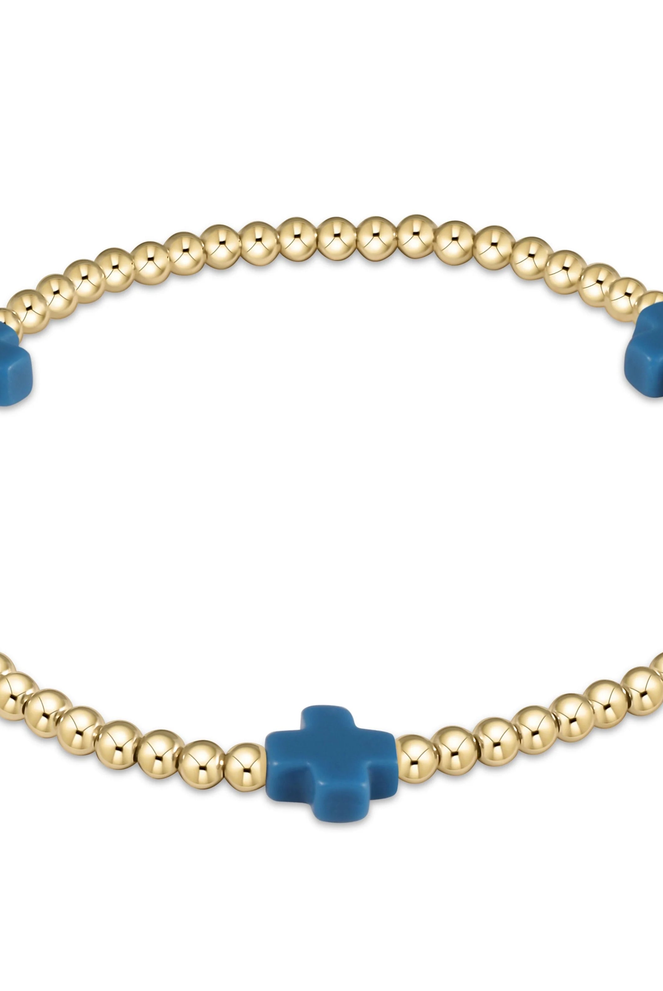 Enewton 3mm Signature Cross Gold Bracelet - Be You Boutique