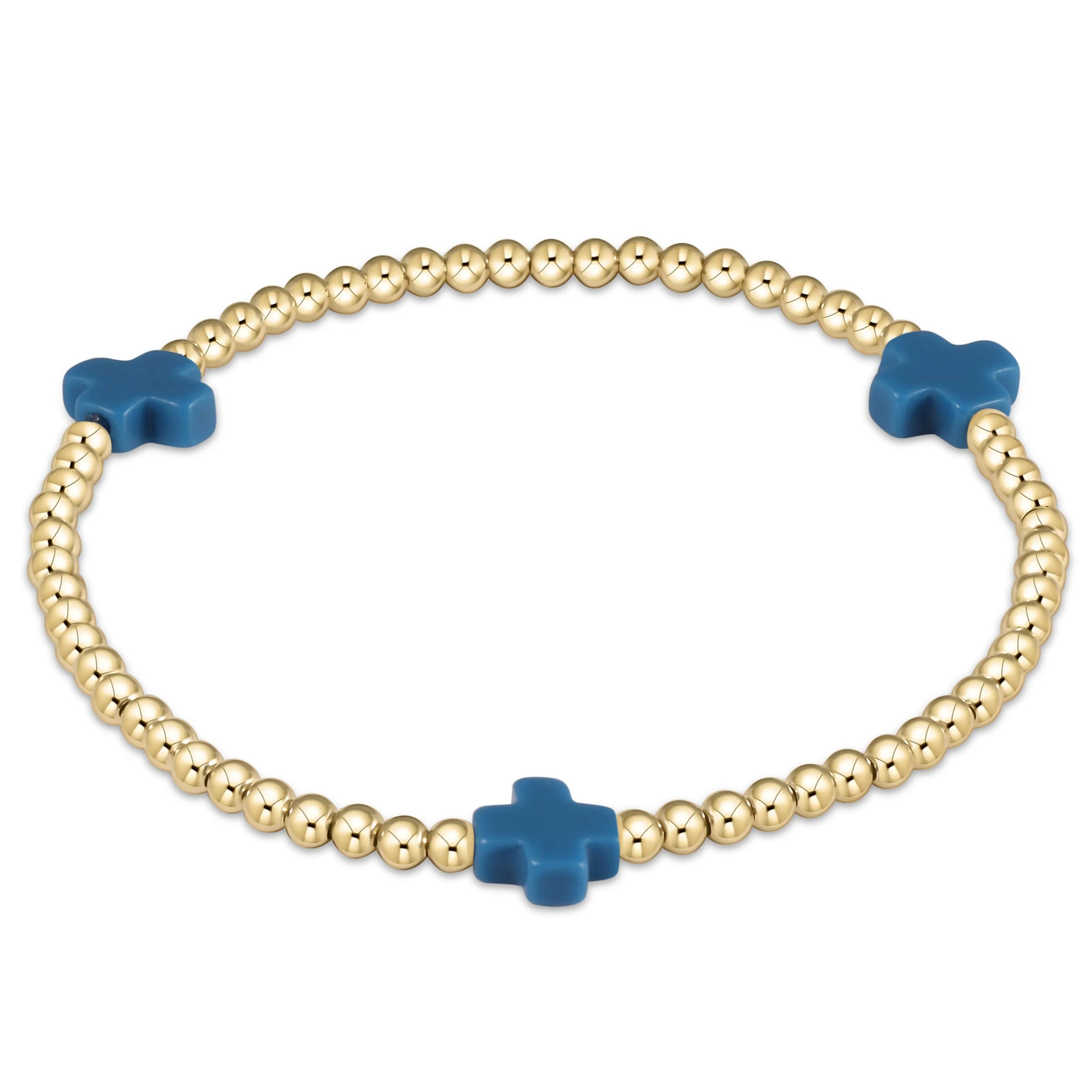 Enewton 3mm Signature Cross Gold Bracelet - Be You Boutique