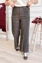 Cooper Leopard Print Straight Leg Pant - Be You Boutique