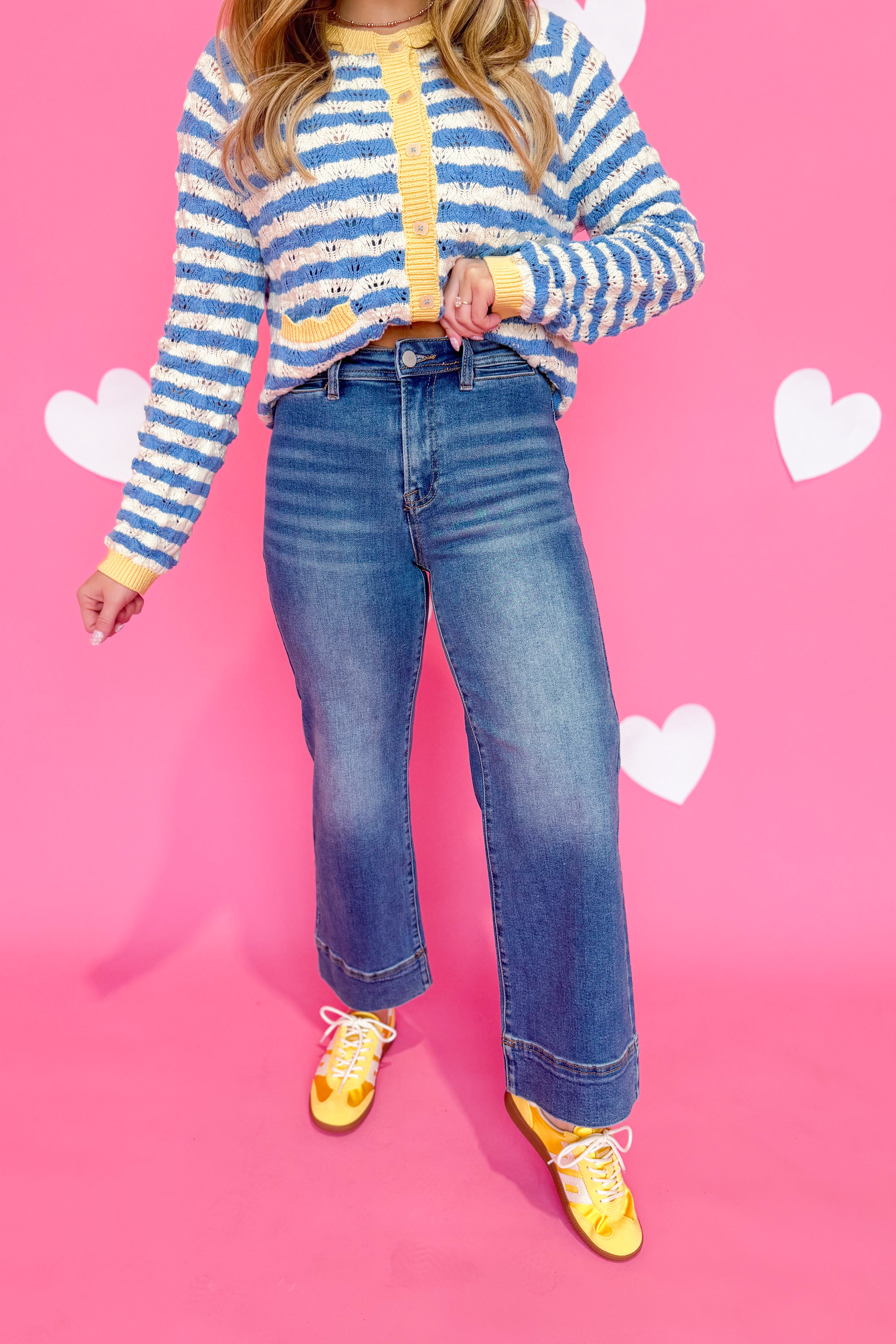 Risen Bruce High Rise Wide Leg Jean - Be You Boutique