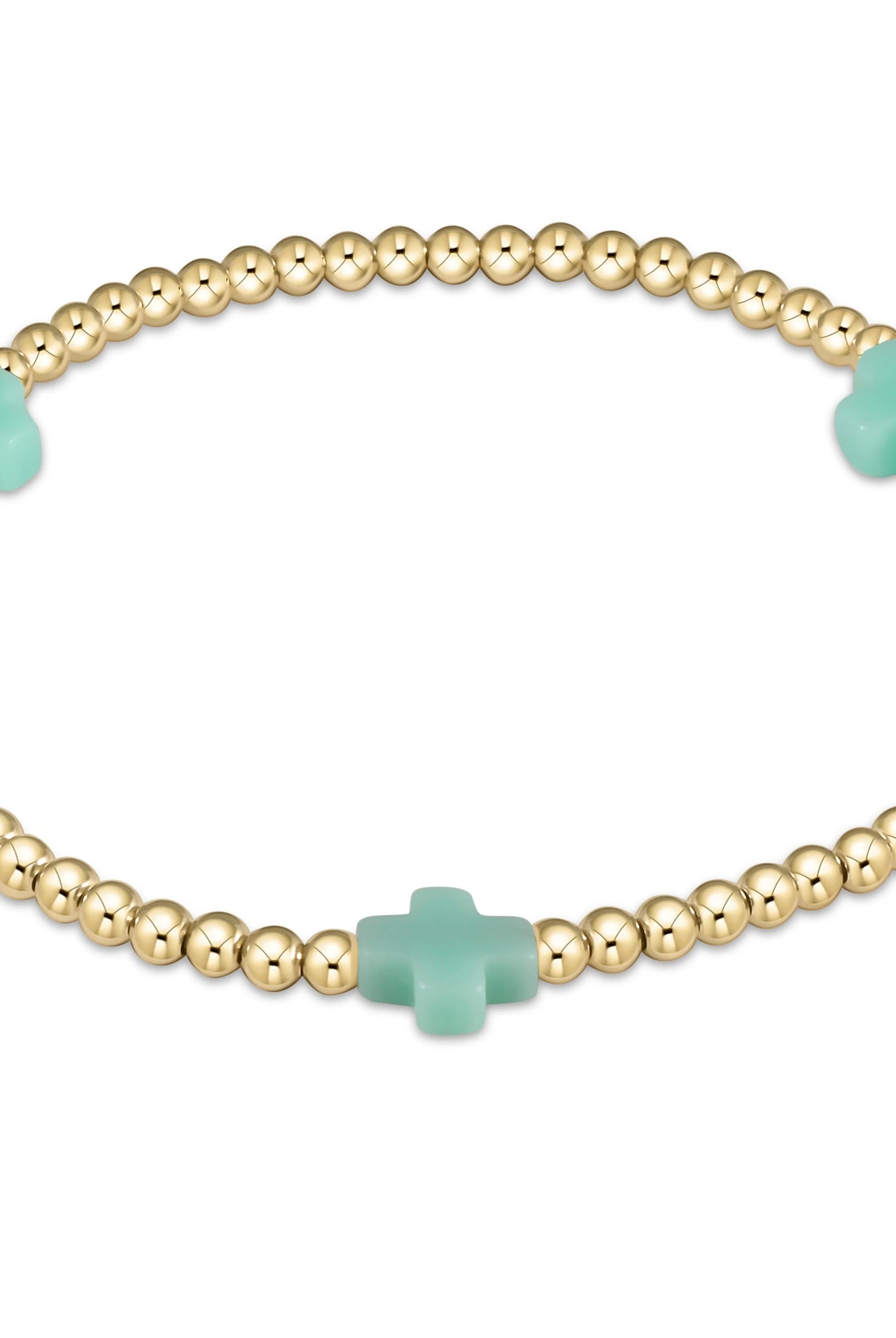 Enewton 3mm Signature Cross Gold Bracelet - Be You Boutique
