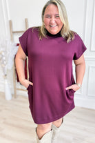 Terri Jersey Mock Neck Dress - Be You Boutique